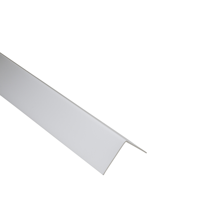 Perfil forma de ángulo de PVC blanco, Alt. 30 x An.30 x L.1000 mm