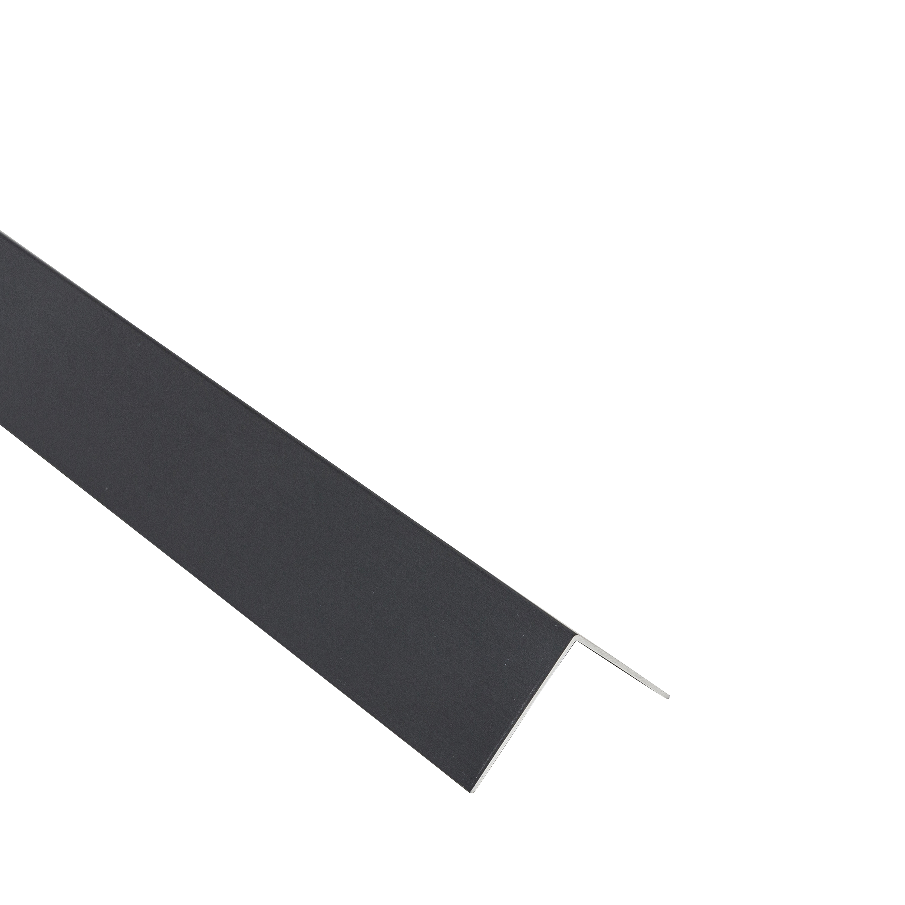 Perfil forma de ángulo de aluminio negro, alt. 30 x an.30 x l.2500 mm