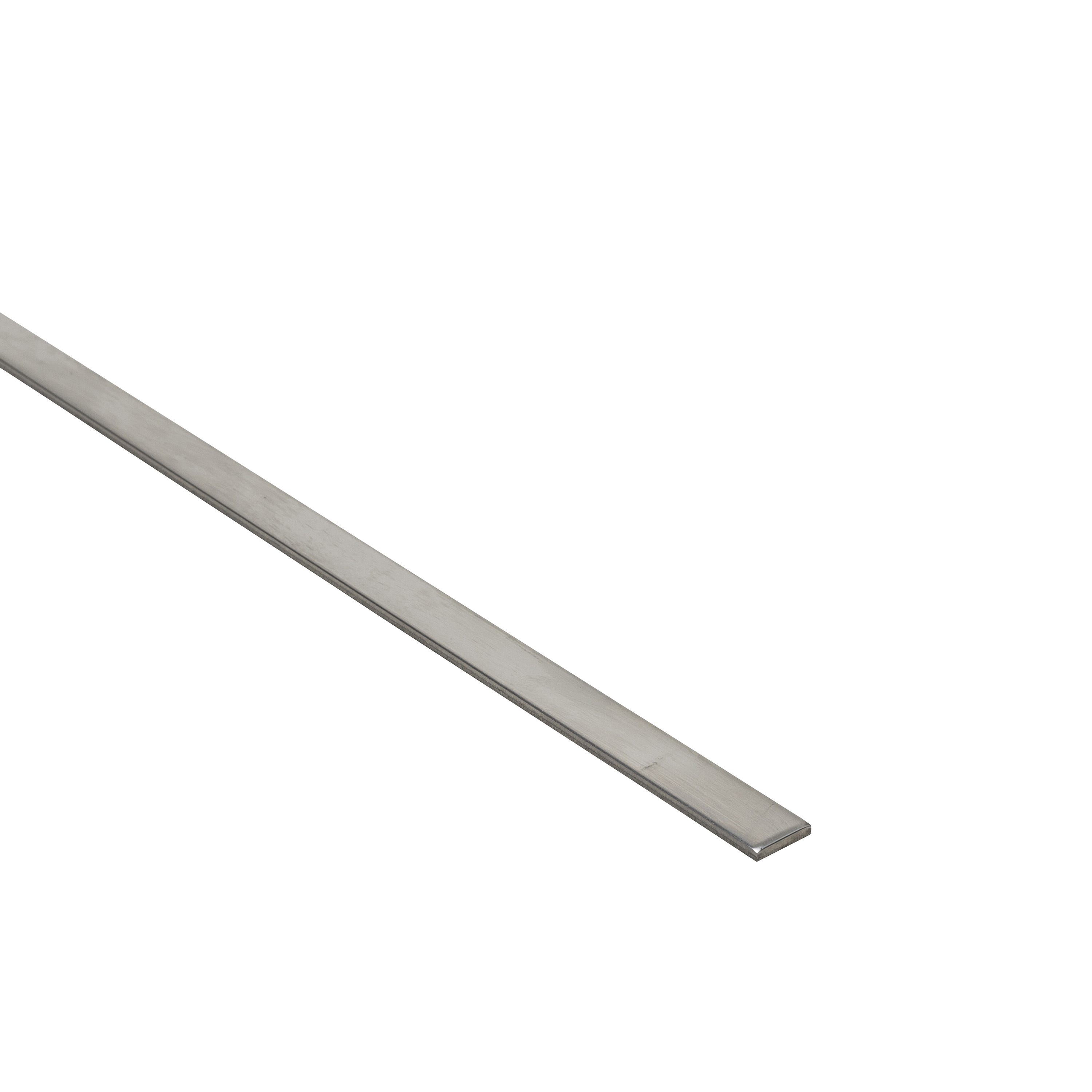 Profilé plat inox brillant STANDERS, H.2 x l.10 x Ep.2 mm, L.1 m ...