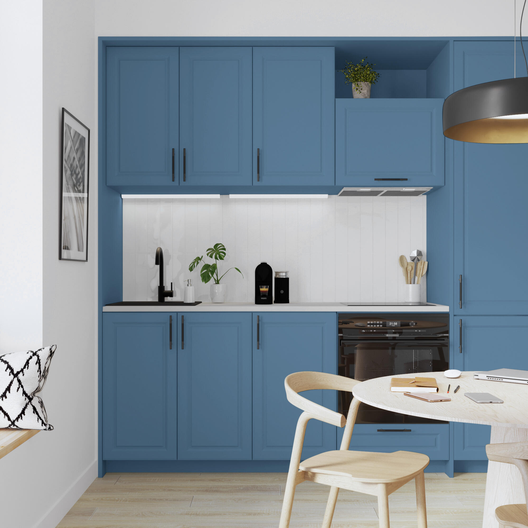 Esmalte de interior multimateriales cocinas y baños LUXENS color fjord 2 satinado 750ml para azulejos de pared - 7