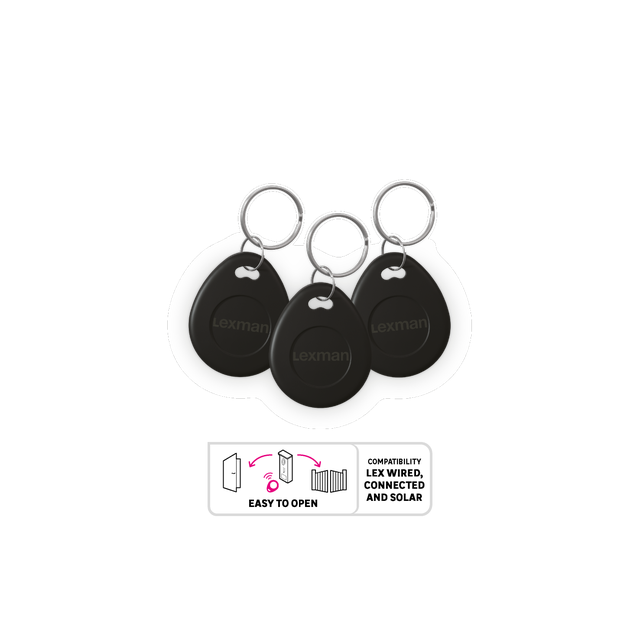 Lot de 3 badges RFID LEXMAN