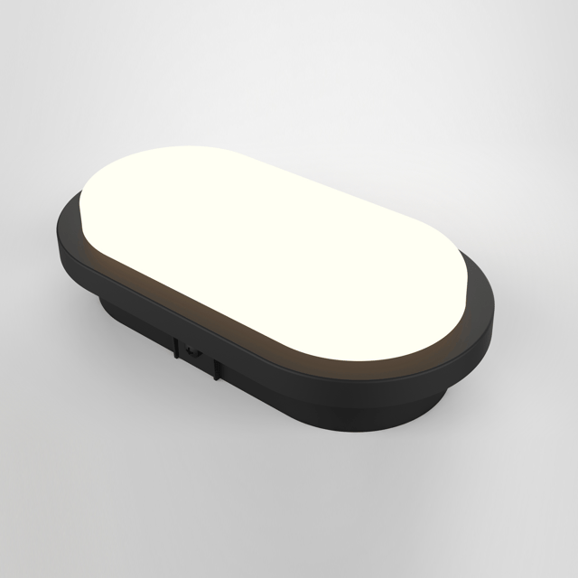 Candeeiro de parede led Ezy 1620lm 4000k IP65 preto Inspire