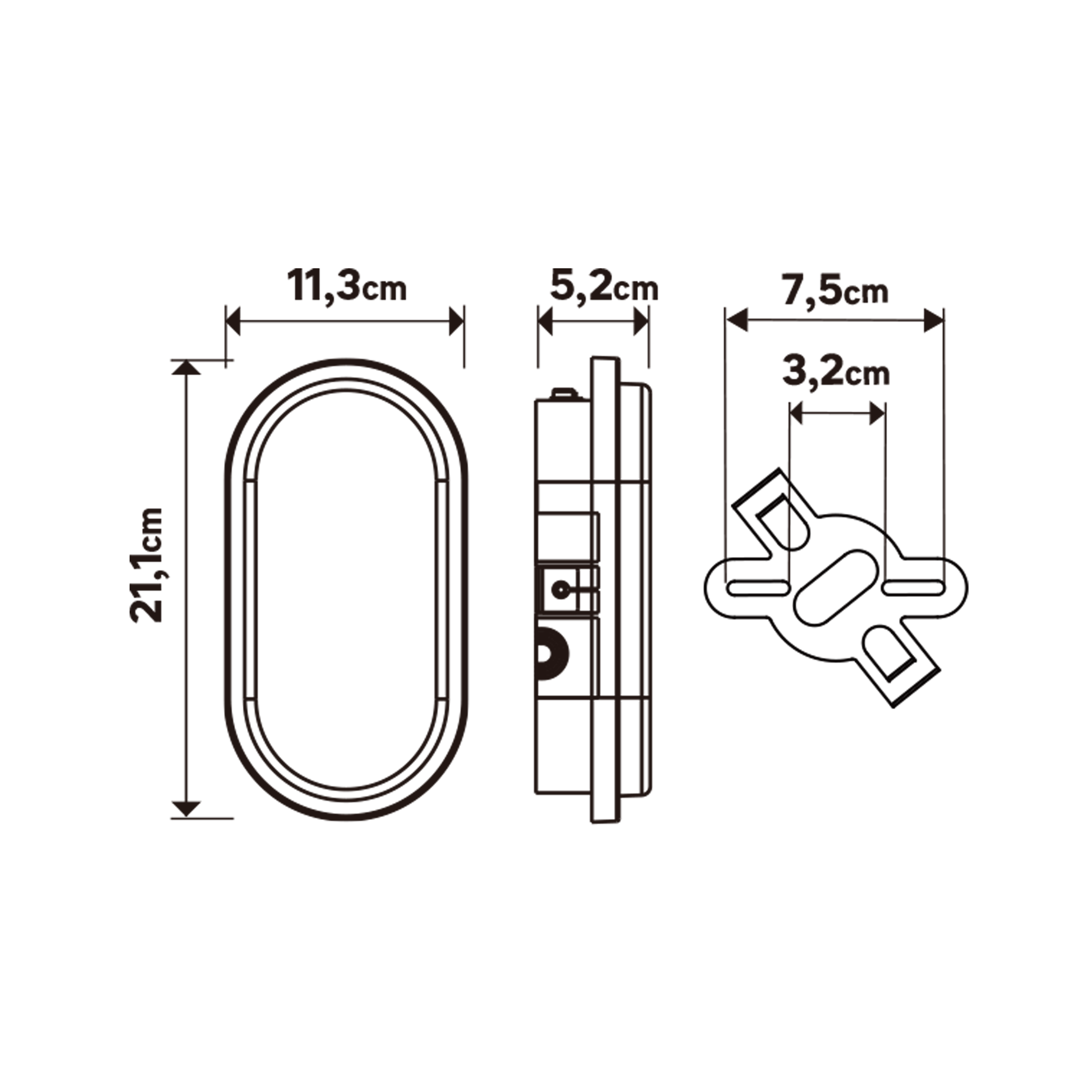 Plafon Ezy biały 21 cm IP65 LED Inspire - 3