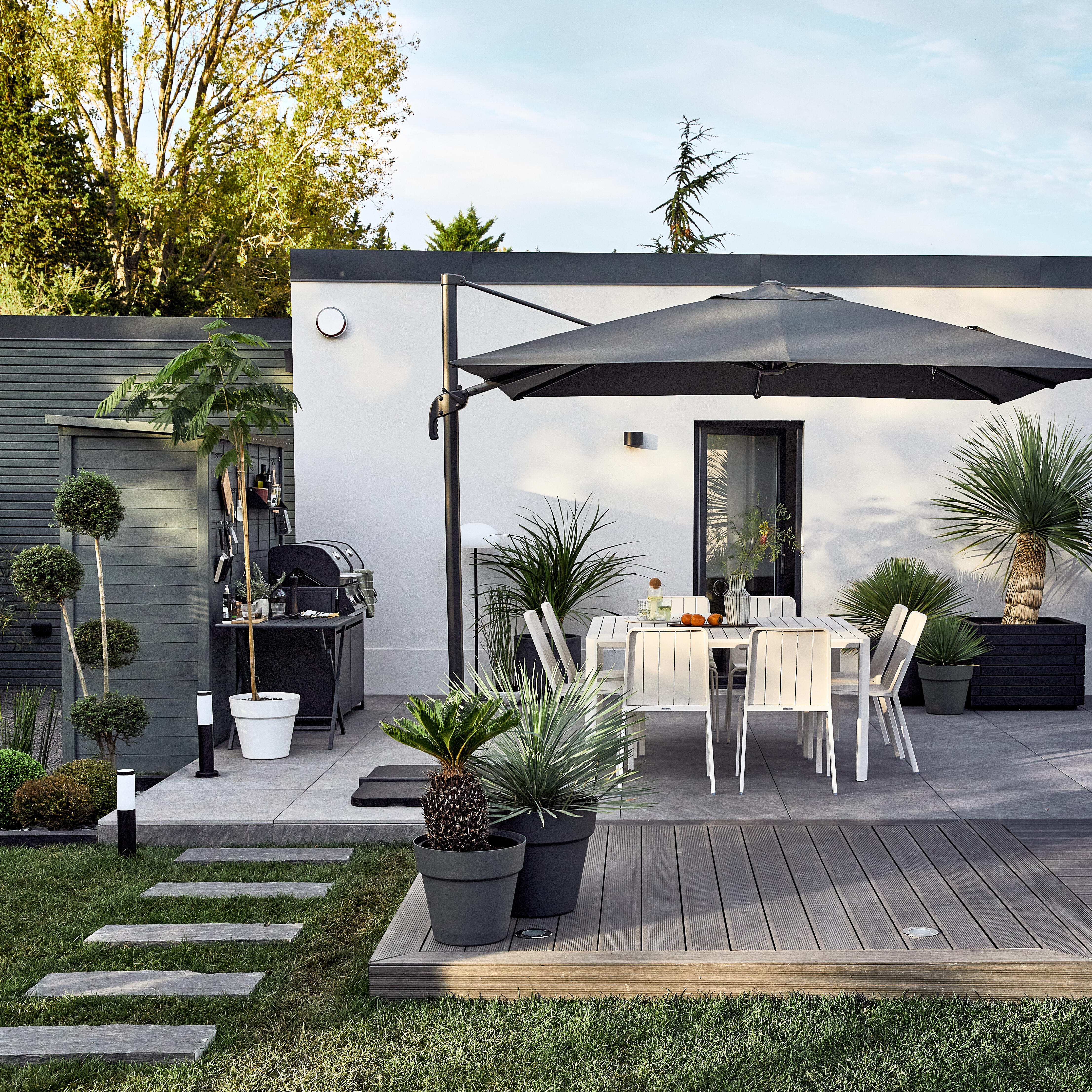 Chapéu de sol NATERIAL AURA ANTRACITE 290X290CM - 17