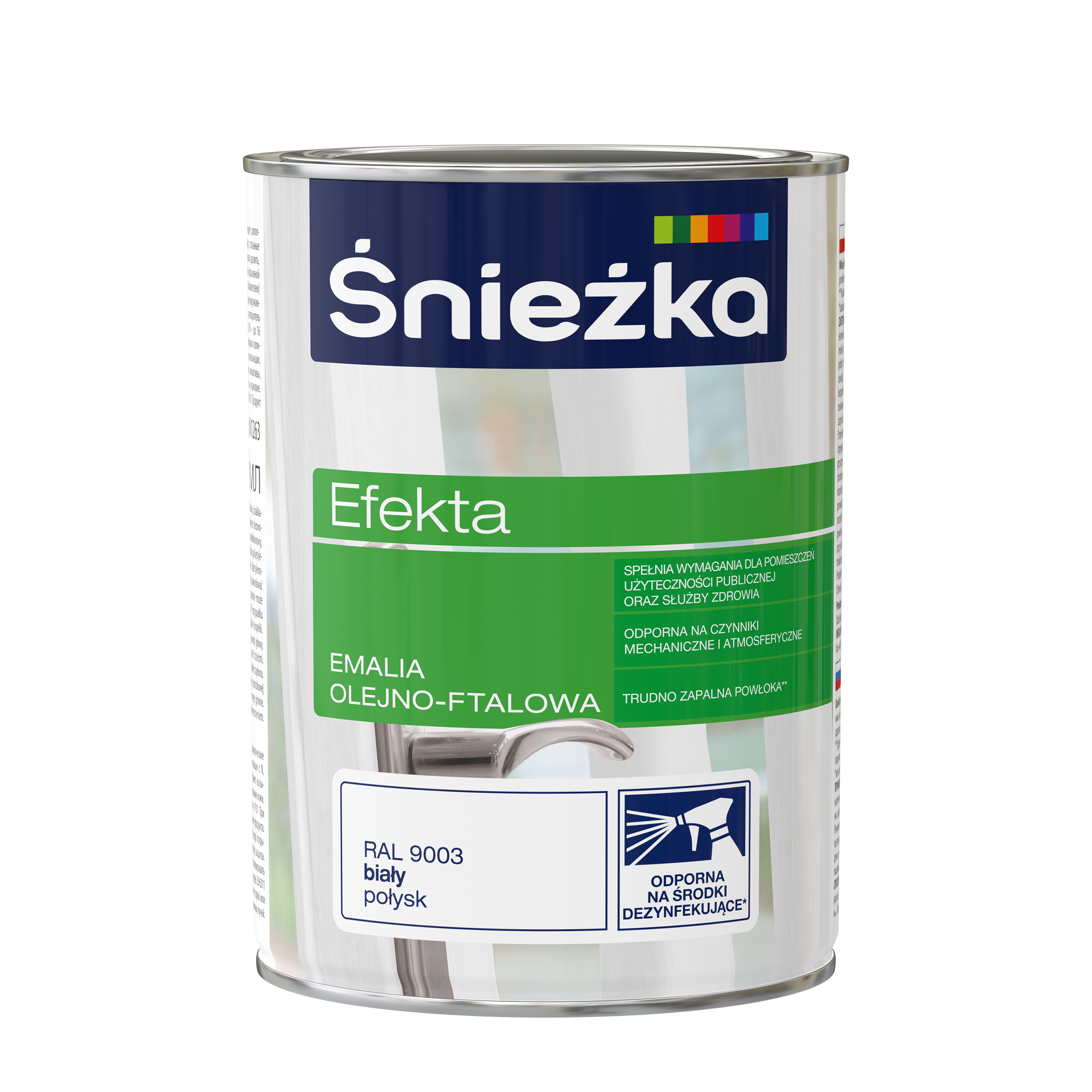 Emalia EFEKTA 0.9 l Biały Połysk ŚNIEŻKA - 2