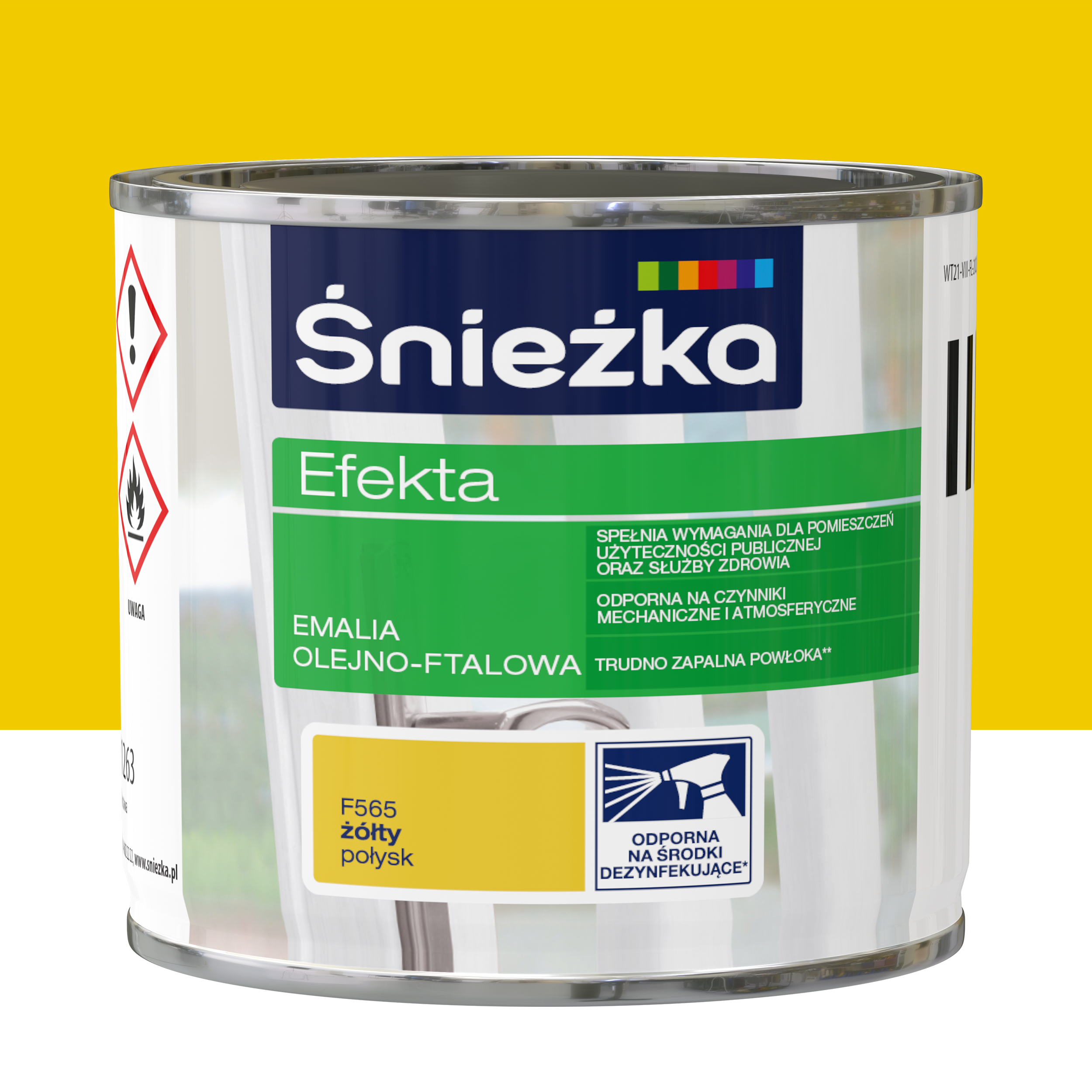 Emalia EFEKTA 0.25 l Żółty Połysk ŚNIEŻKA