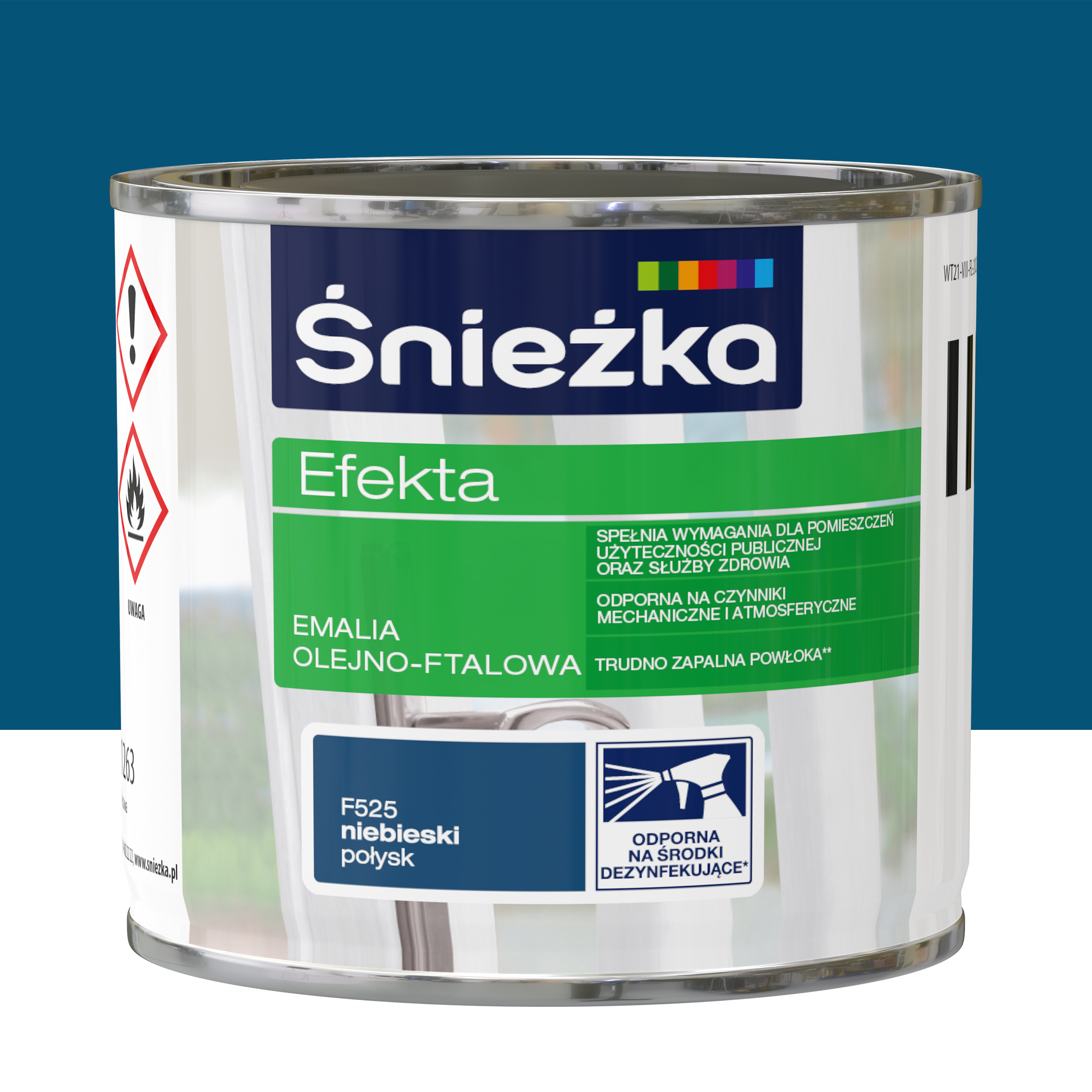 Emalia EFEKTA 0.25 l Niebieski Połysk ŚNIEŻKA