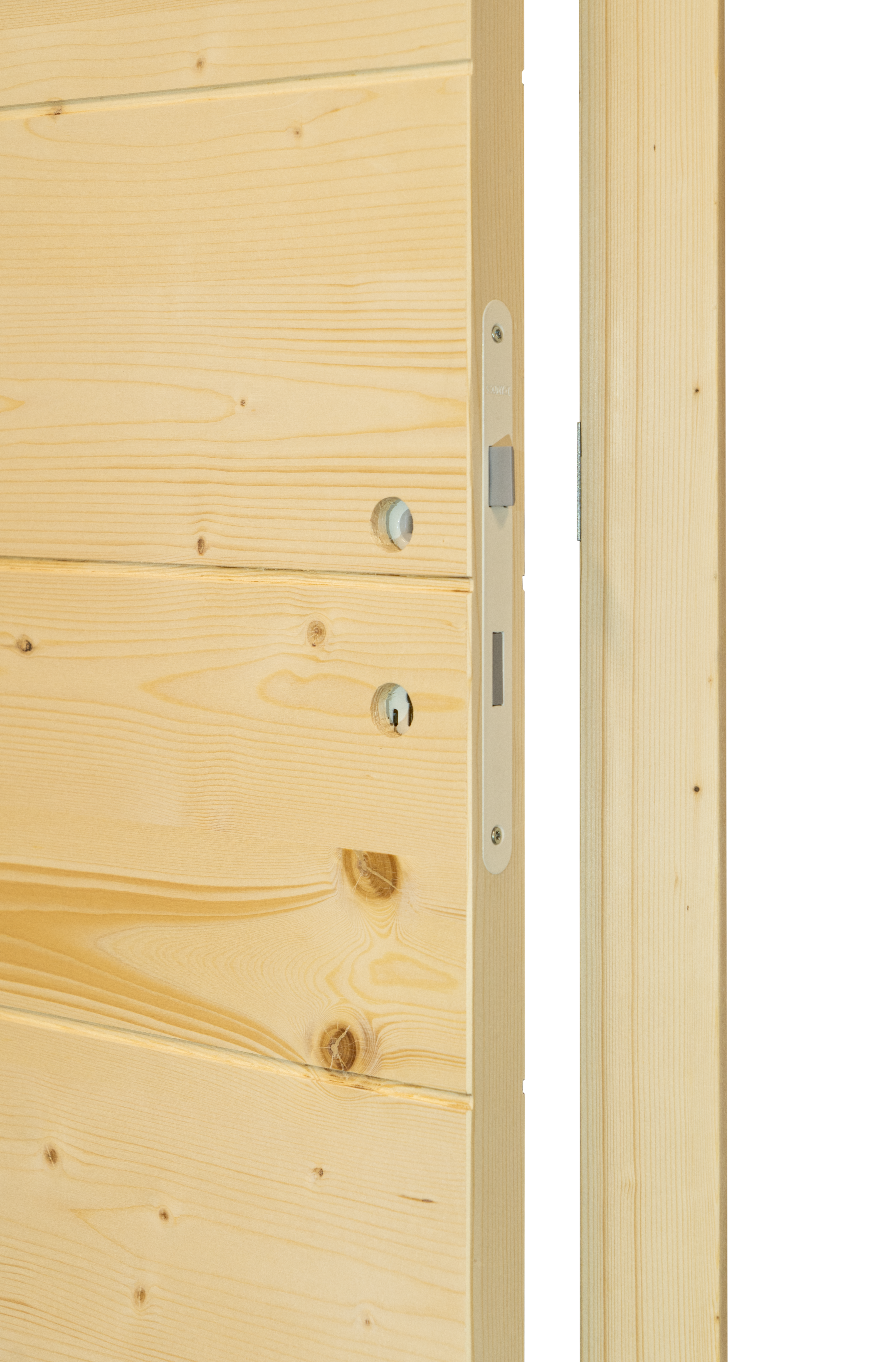 Bloc-porte fin de chantier épicéa Anna 204 x 83cm, poussant droit - 8