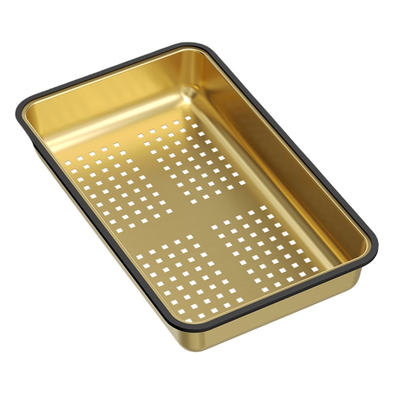 Wkładka ociekowa do zlewozmywaka 380 x 230 mm złota Quadron