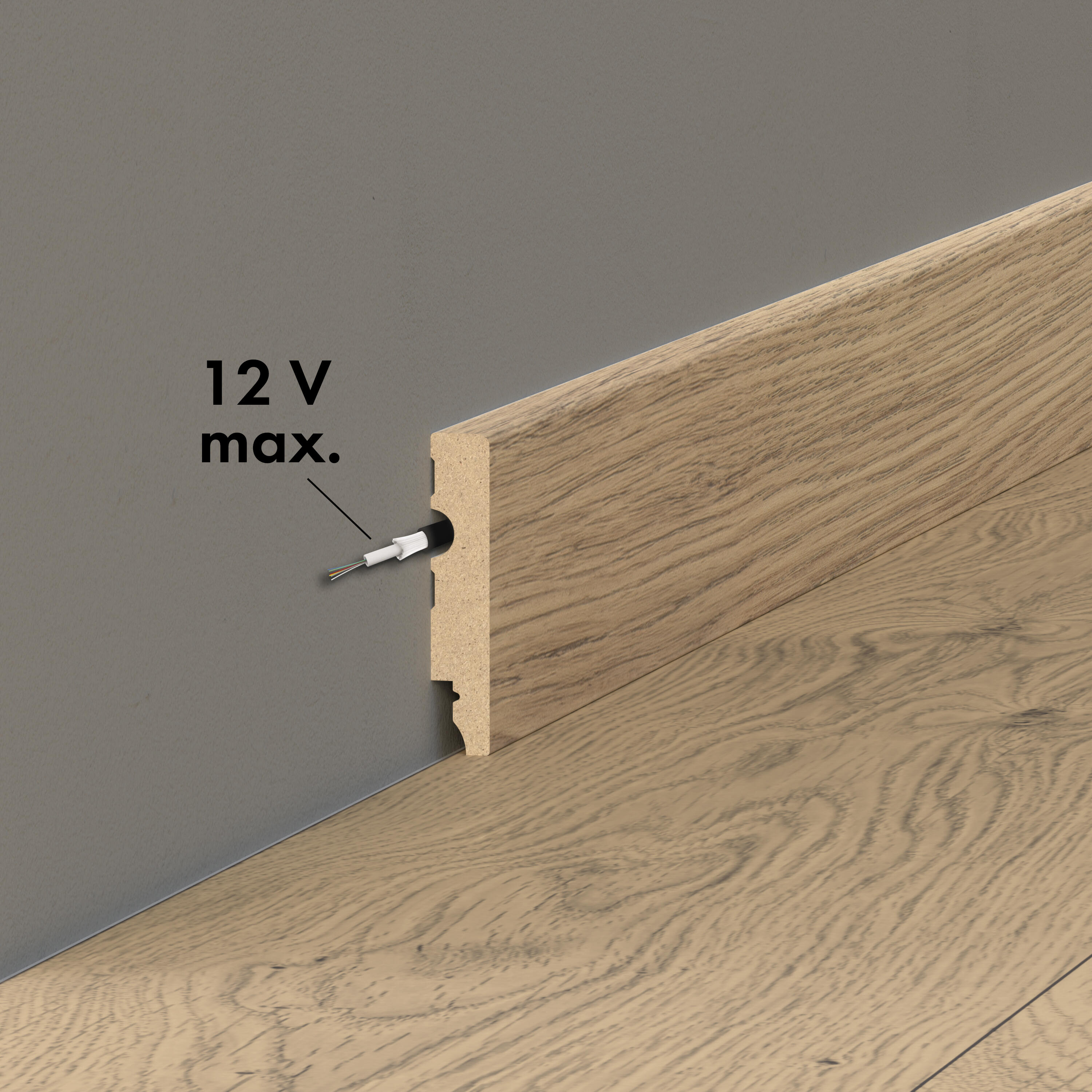 Listwa przypodłogowa MDF Aberden 2 8 cm Artens - 2