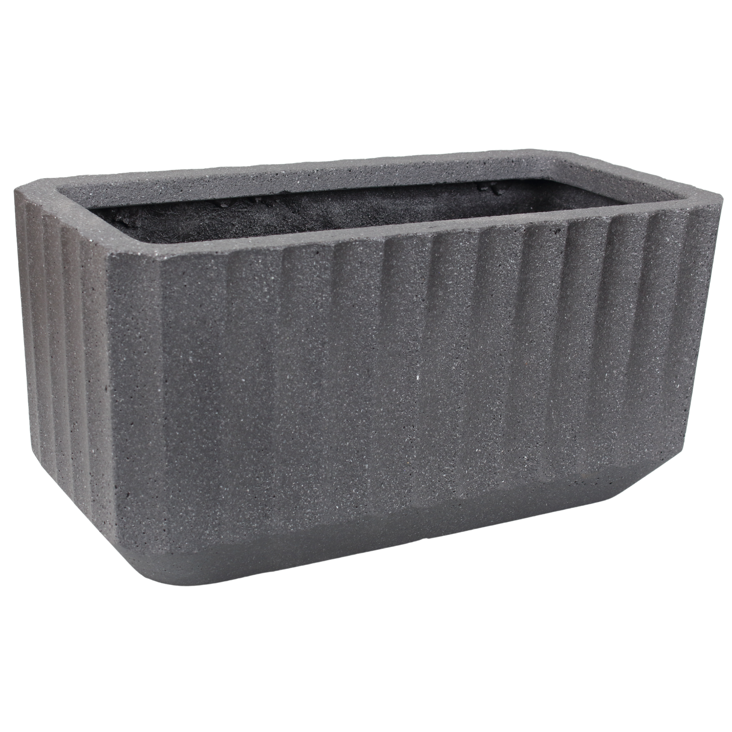 Donica prostokątna Allegory Rayo 80x40 cm antracytowa Cermax