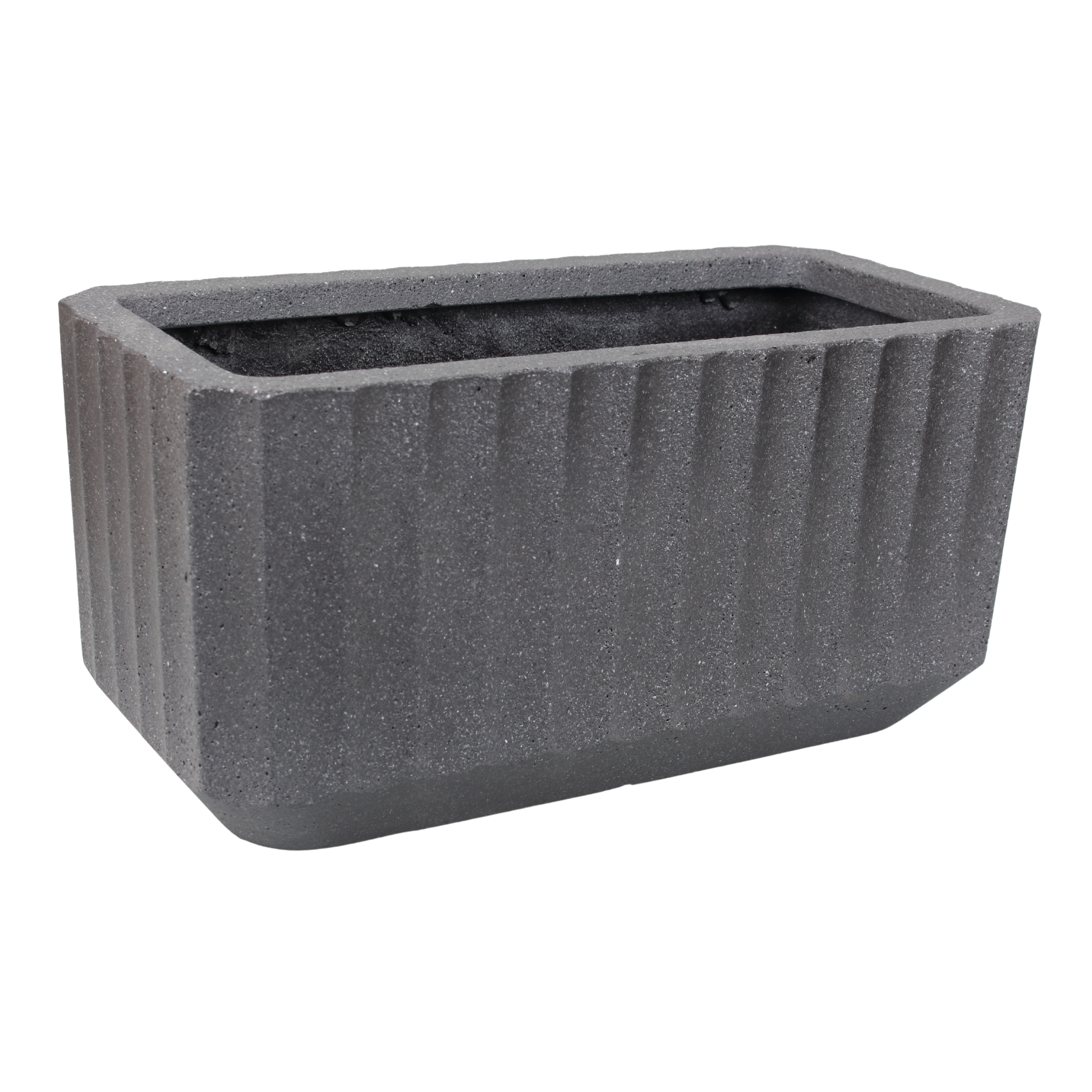 Donica prostokątna Allegory Rayo 60x30 cm antracytowa Cermax