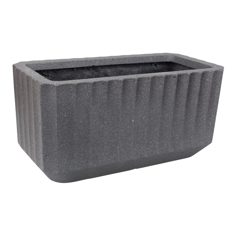 Donica prostokątna Allegory Rayo 60x30 cm antracytowa Cermax