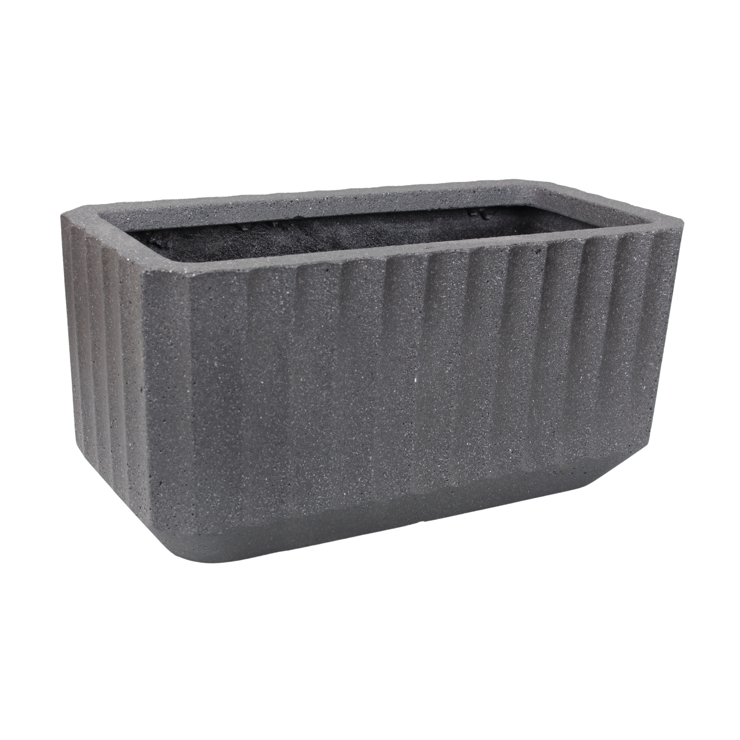Donica prostokątna Allegory Rayo 45x20 cm antracytowa Cermax