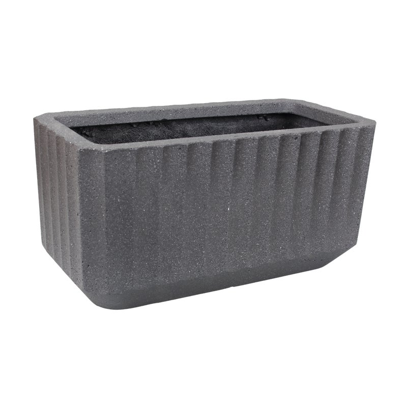 Donica prostokątna Allegory Rayo 45x20 cm antracytowa Cermax