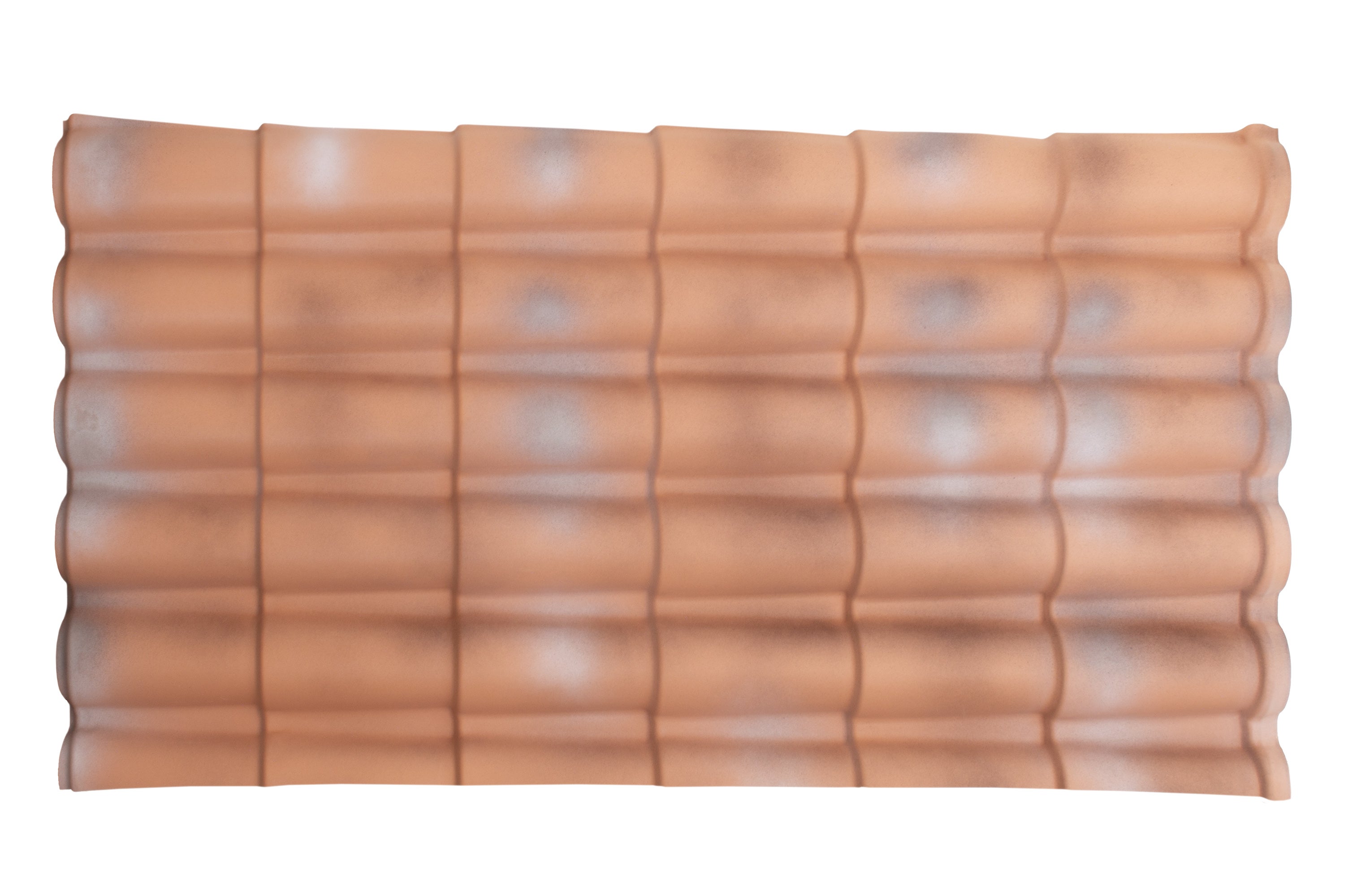 Feuille imitation tuile PVC ondulé marron l.980 x L.1840mm RENOLIT - 4