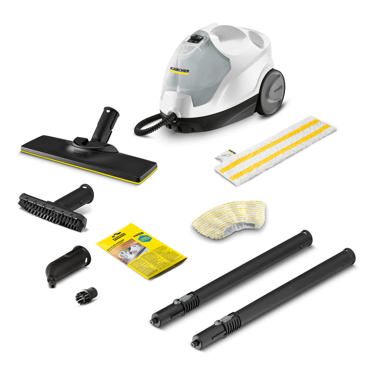 Kit De 10 Accessoires Pour Nettoyeur Vapeur Kärcher - Buses, Brosses, Microfibres - Compatible SC2, SC3, SC4, SC5, Etc.