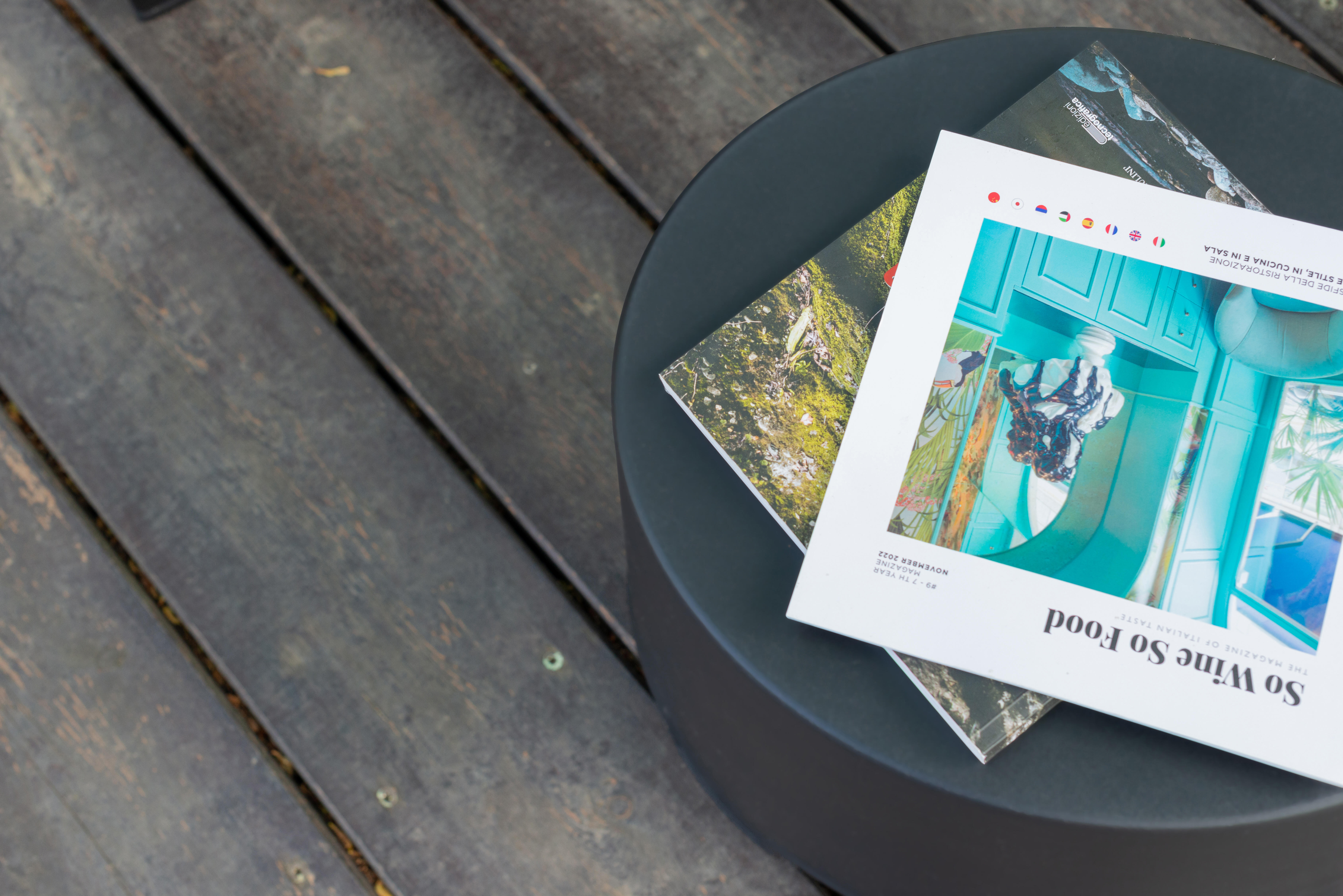 Salotto da giardino per 2 persone nero Luna con cuscini in poliestere grigio - 8