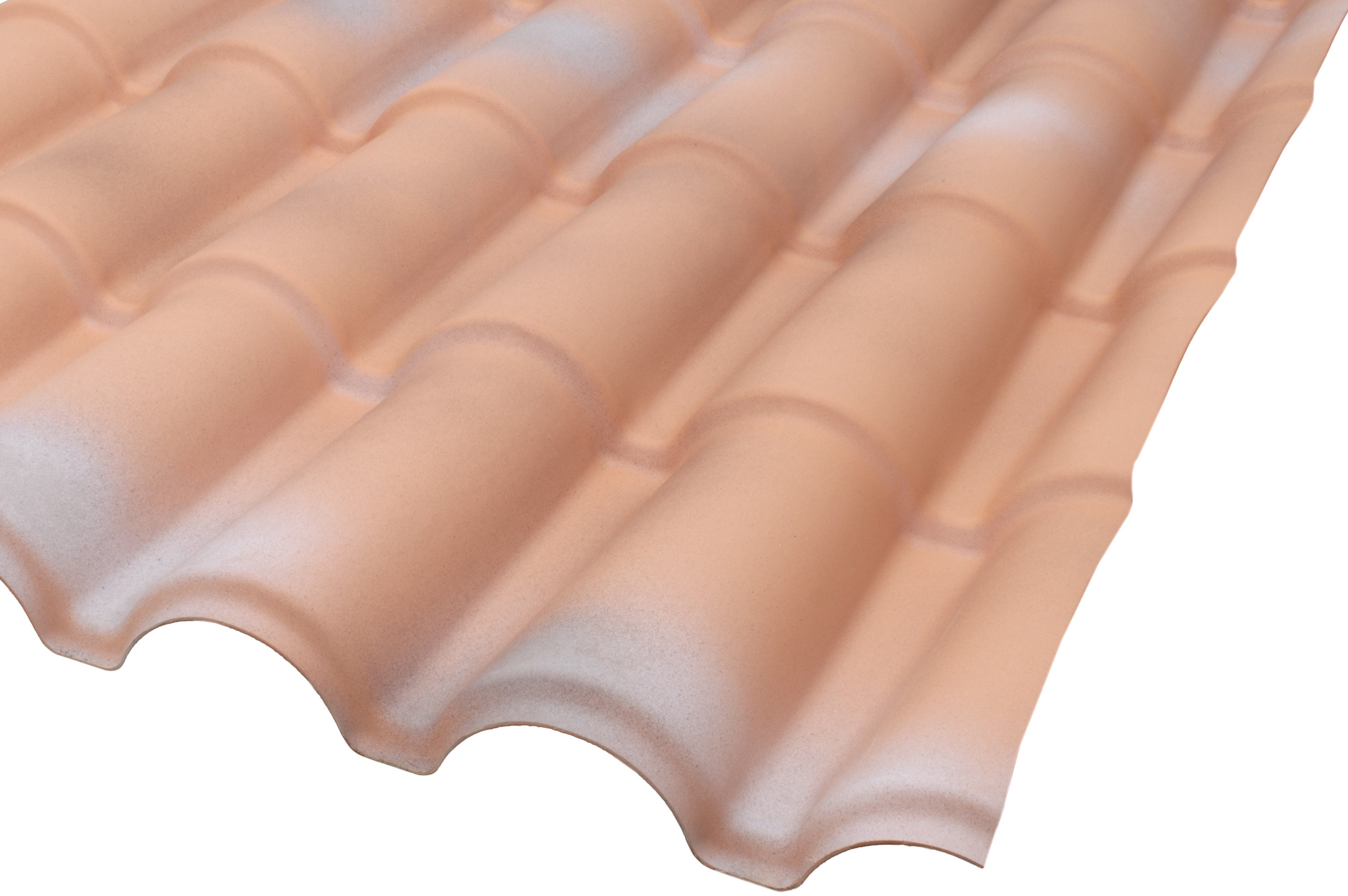 Feuille imitation tuile PVC ondulé marron l.980 x L.1840mm RENOLIT - 3