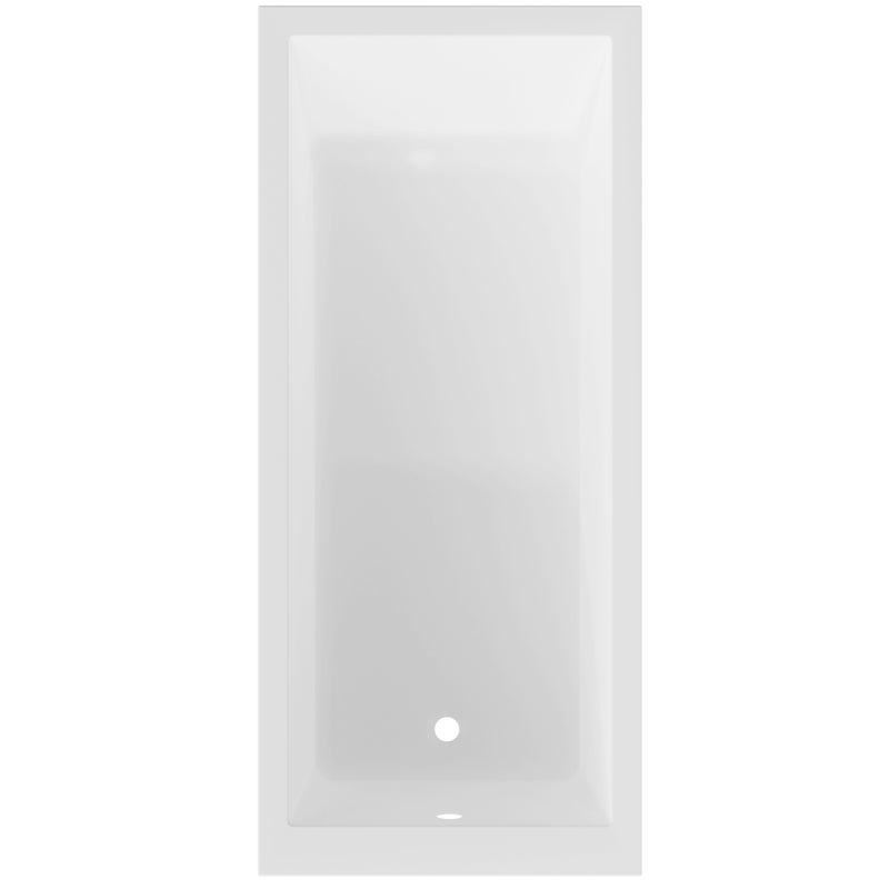 Wanna Prostokątna Square biały mat 150 x 75 cm Sensea