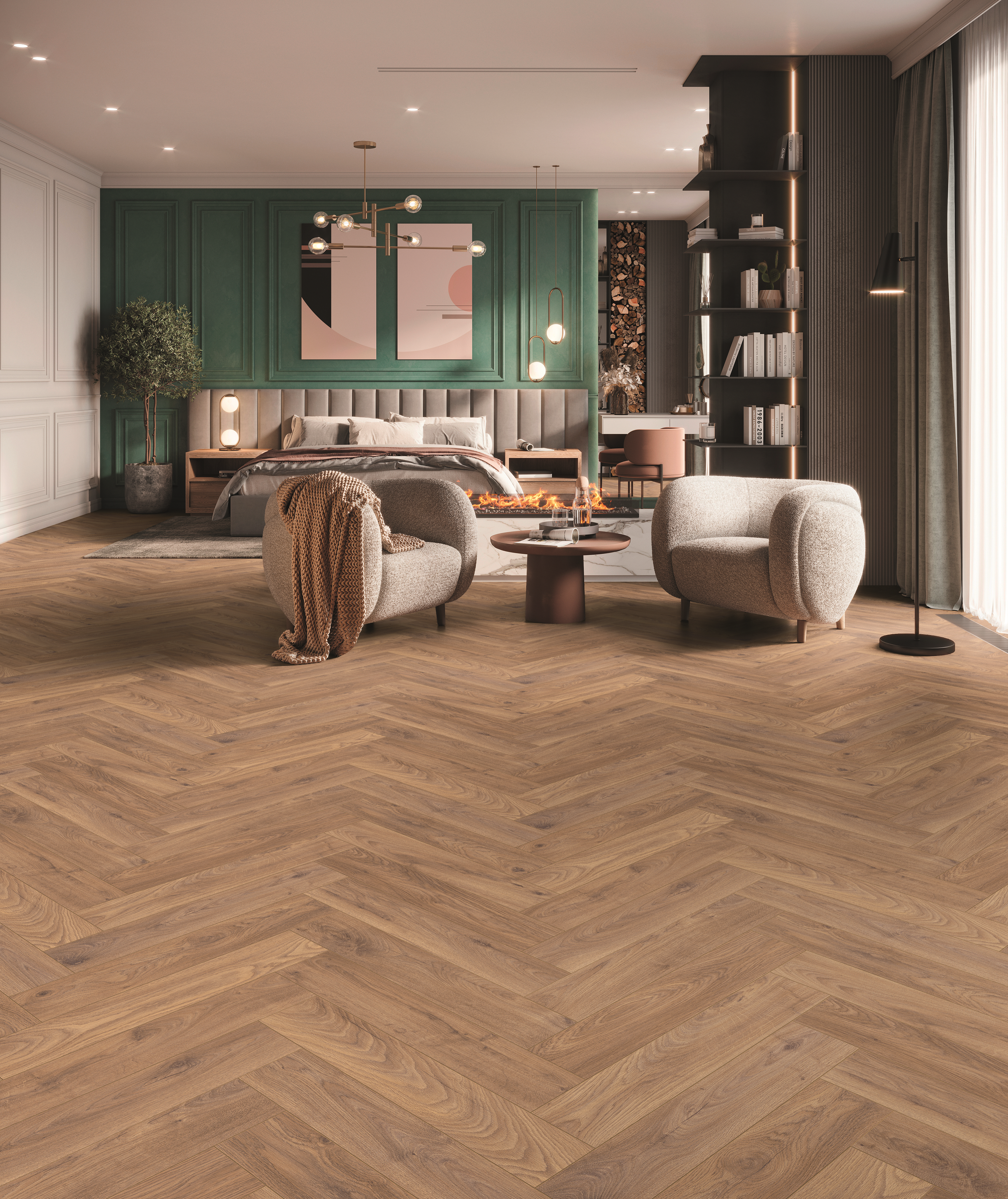 Panele podłogowe laminowane jodełka klasyczna AC5 8 mm Artens Mariara - 4