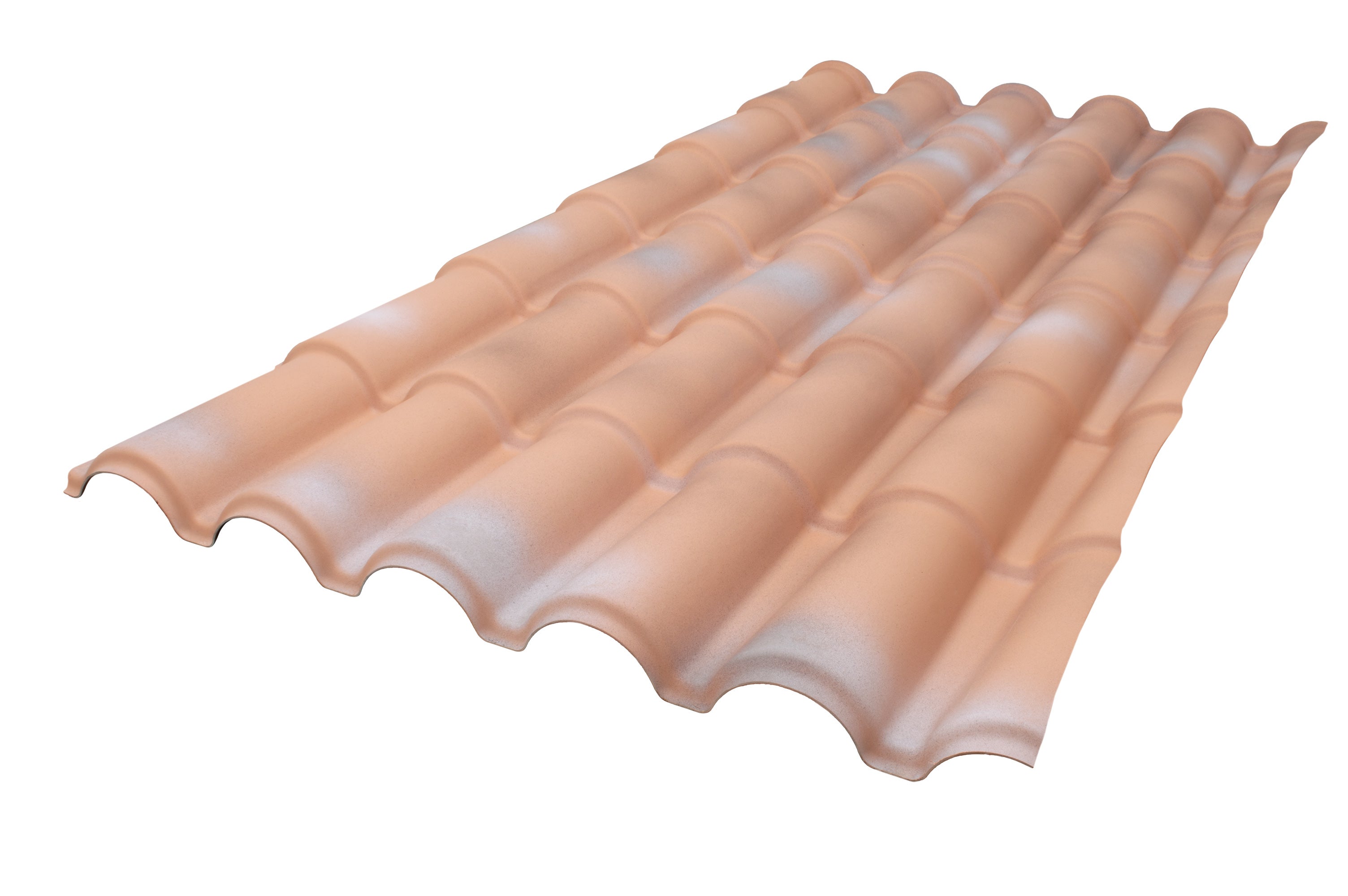 Feuille imitation tuile PVC ondulé marron l.980 x L.1840mm RENOLIT - 2