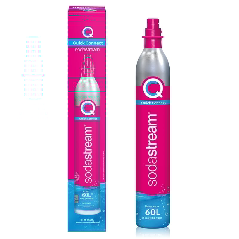 Nabój z gazem CO2 do saturatora SodaStream różowy