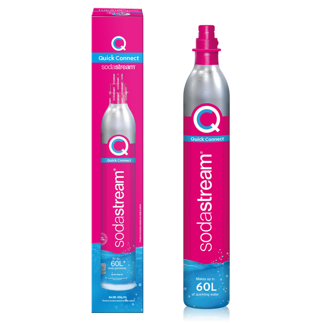 Nabój z gazem CO2 do saturatora SodaStream różowy