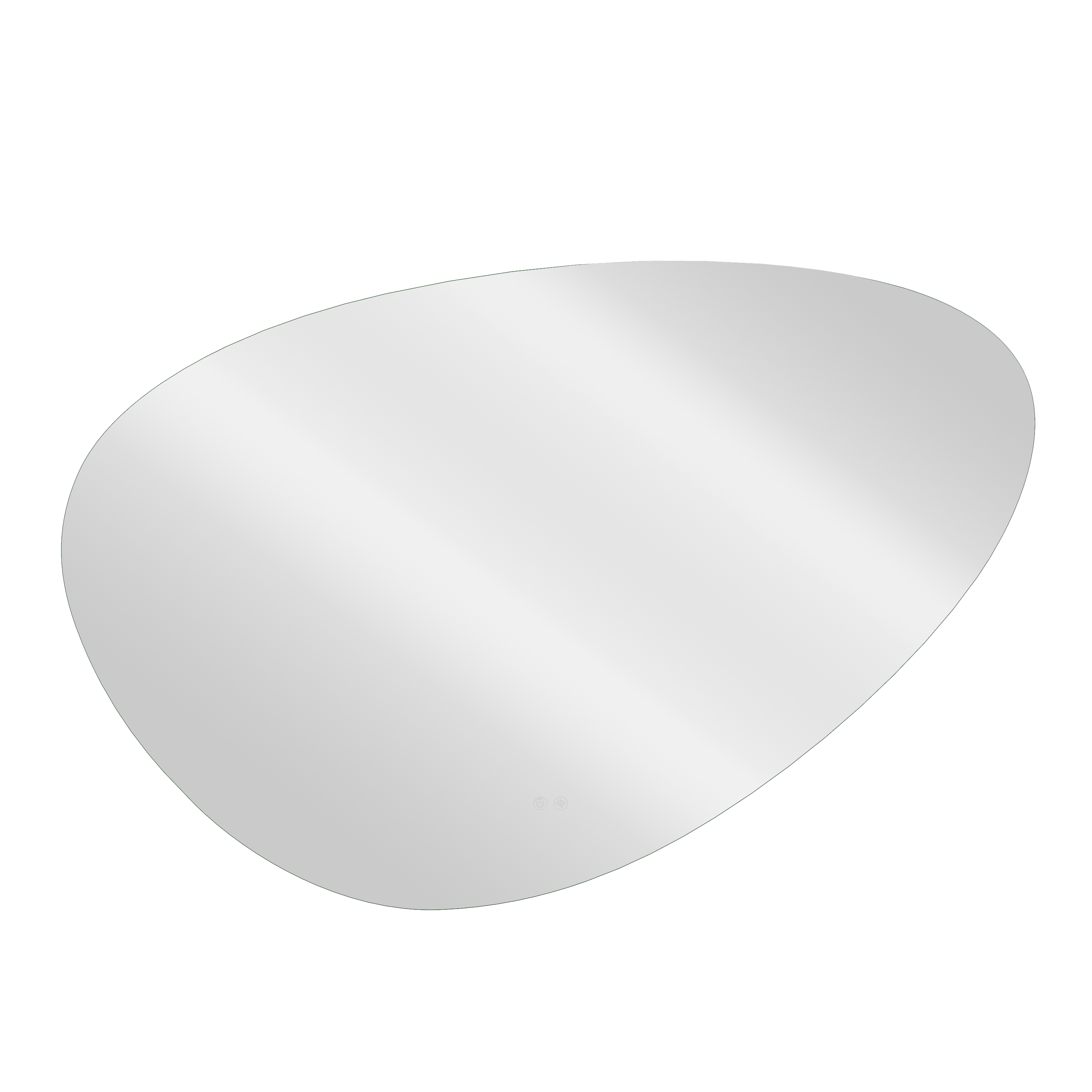 Specchio Modern con illuminazione integrata 120 x 80 cm - 7