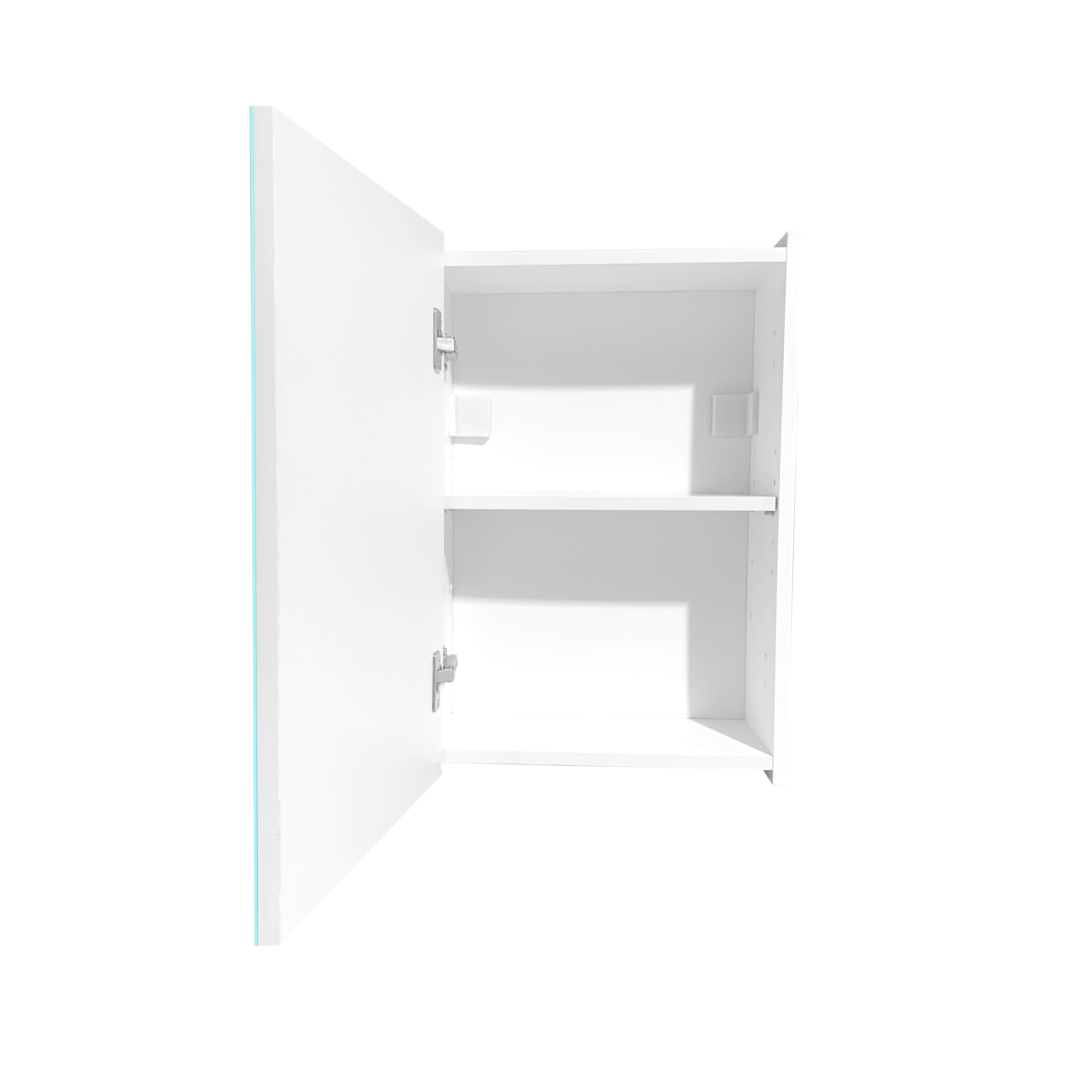 Armoire de toilette l.38 cm H.58 cm P.17 cm, blanc, SENSEA Essential - 7