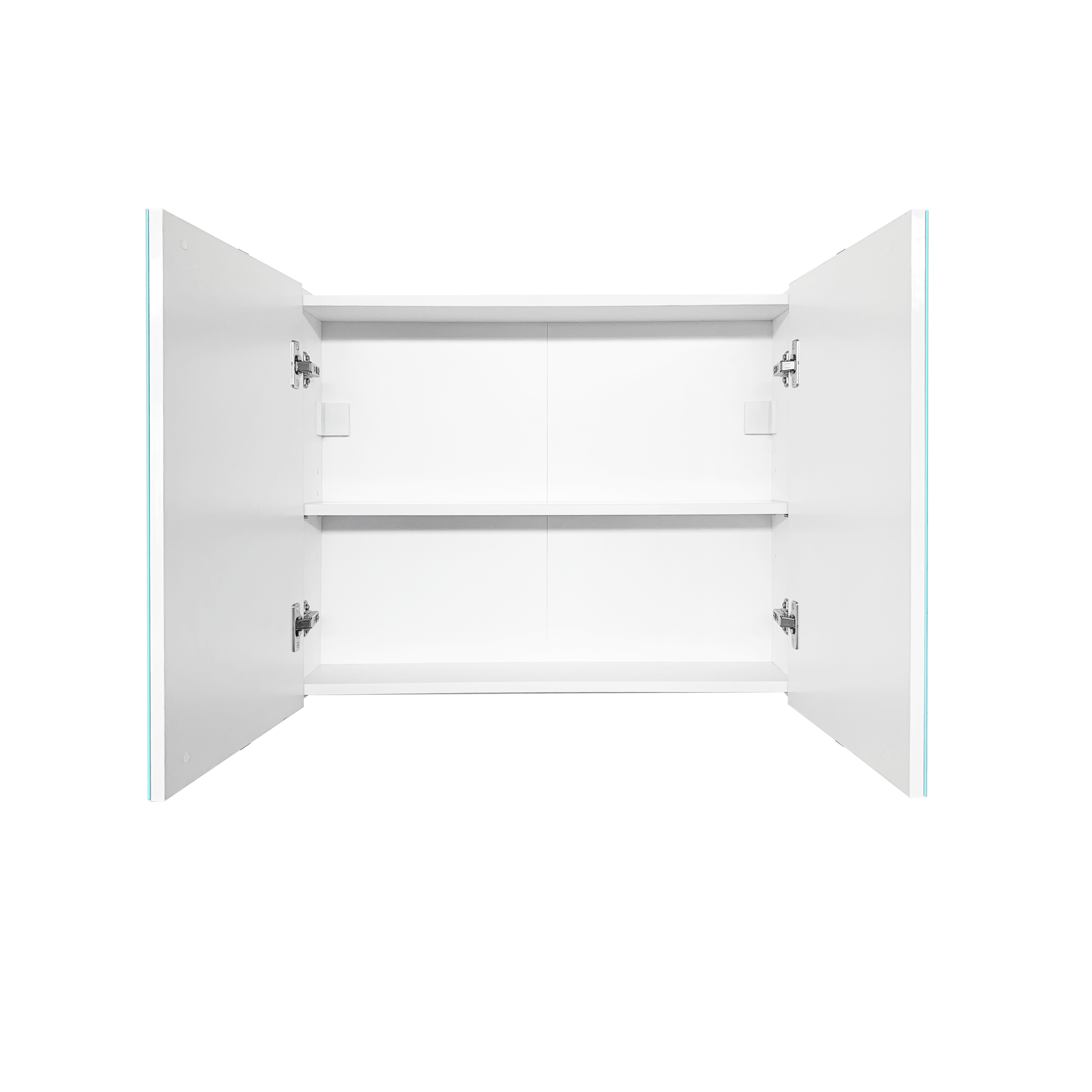 Armoire de toilette l.76.1 cm H.58 cm P.17 cm, blanc, SENSEA Essential - 4