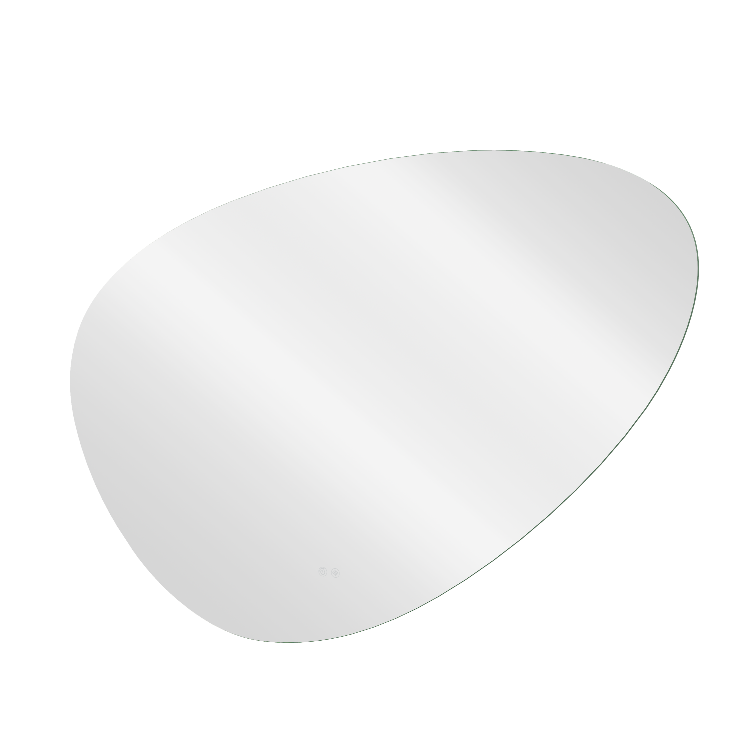 Lustro z oświetleniem LED Modern 120 x 80 cm Sensea