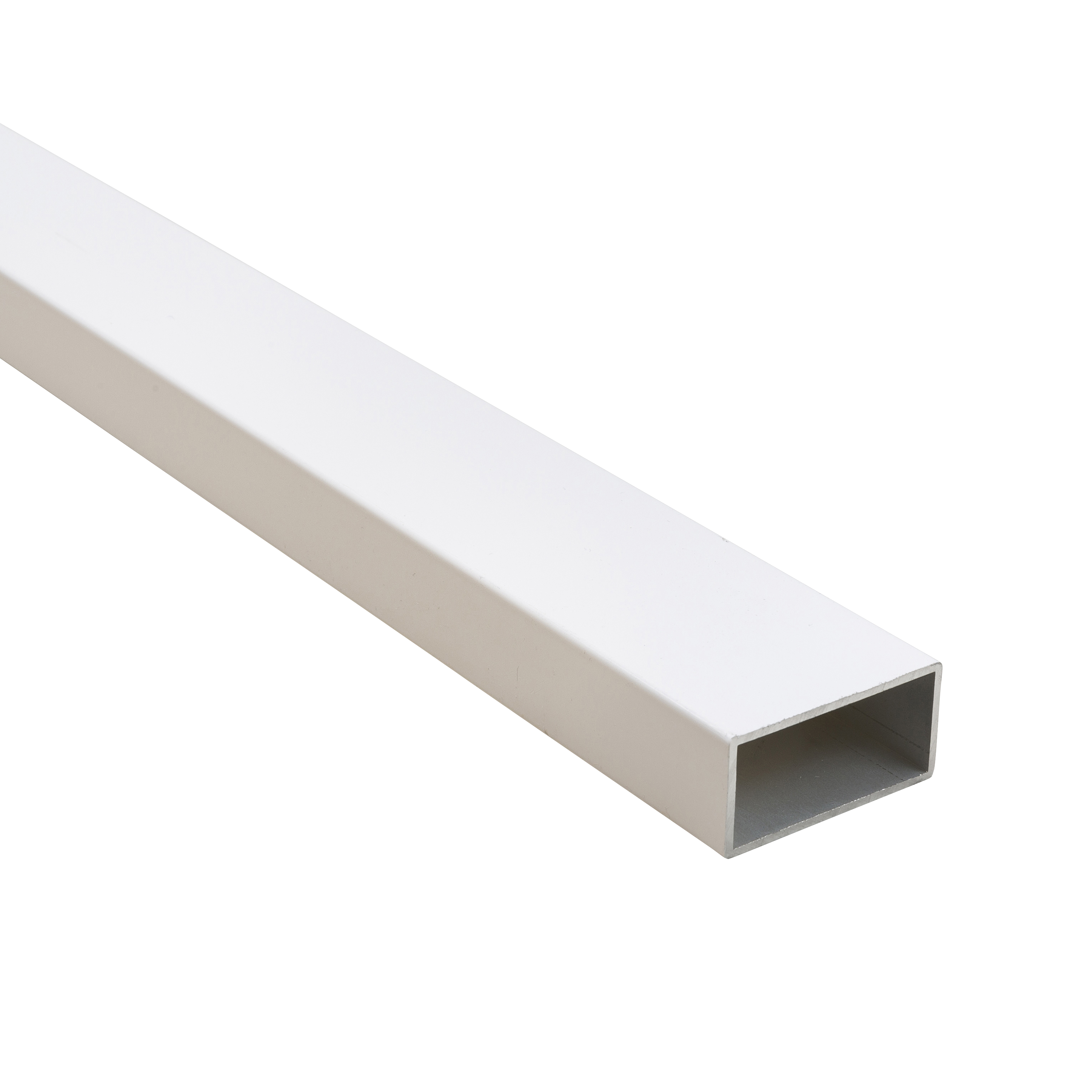 Perfil forma rectangular de aluminio blanco standers, alt. 40 x an 20mm x l.2 m