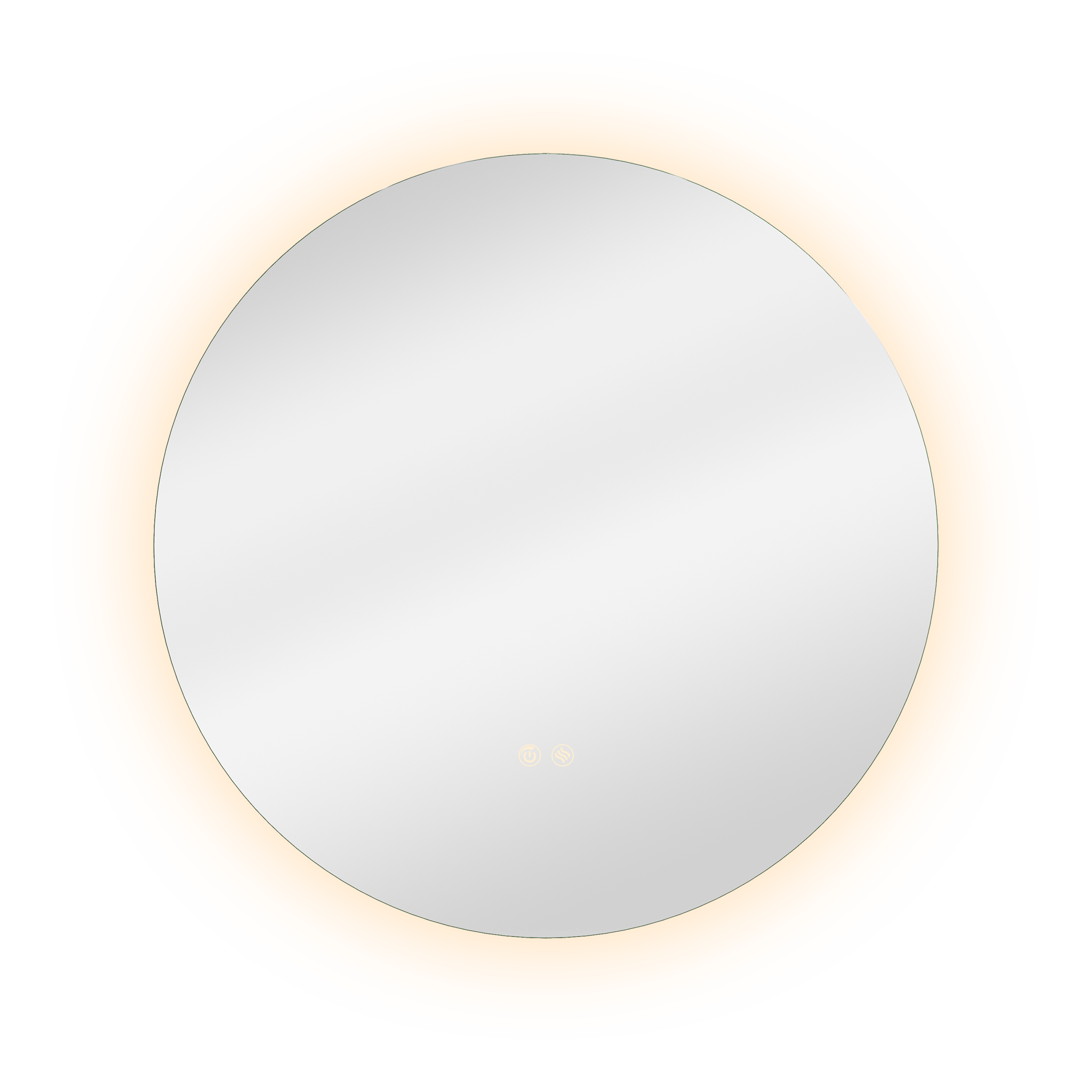 Miroir lumineux rond Diam.60 cm Modern, anti-buée, variateur intensité - 4