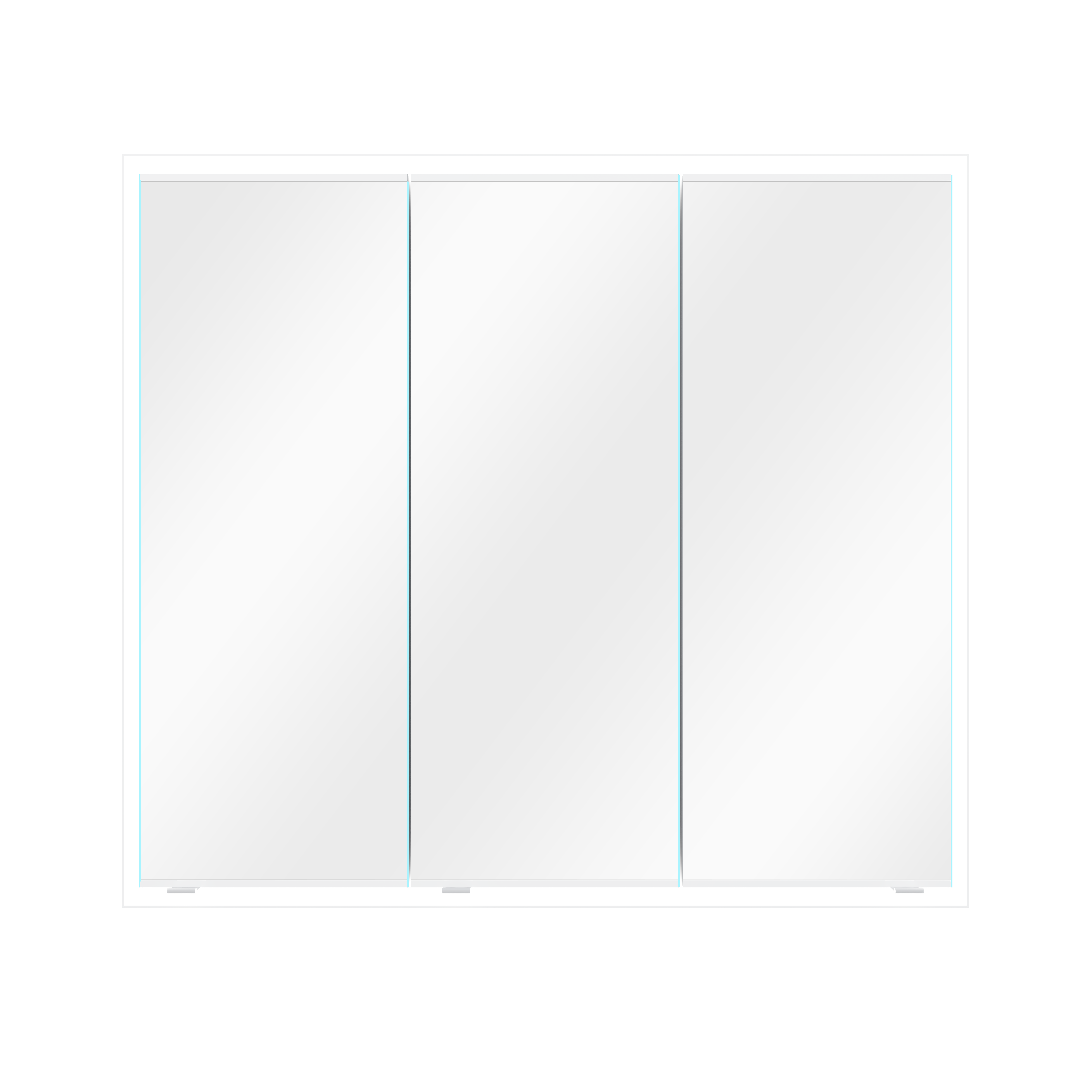 Specchio Contenitore Con Illuminazione SENSEA bianco L 90 x H 80 x P 16.9 cm - 11