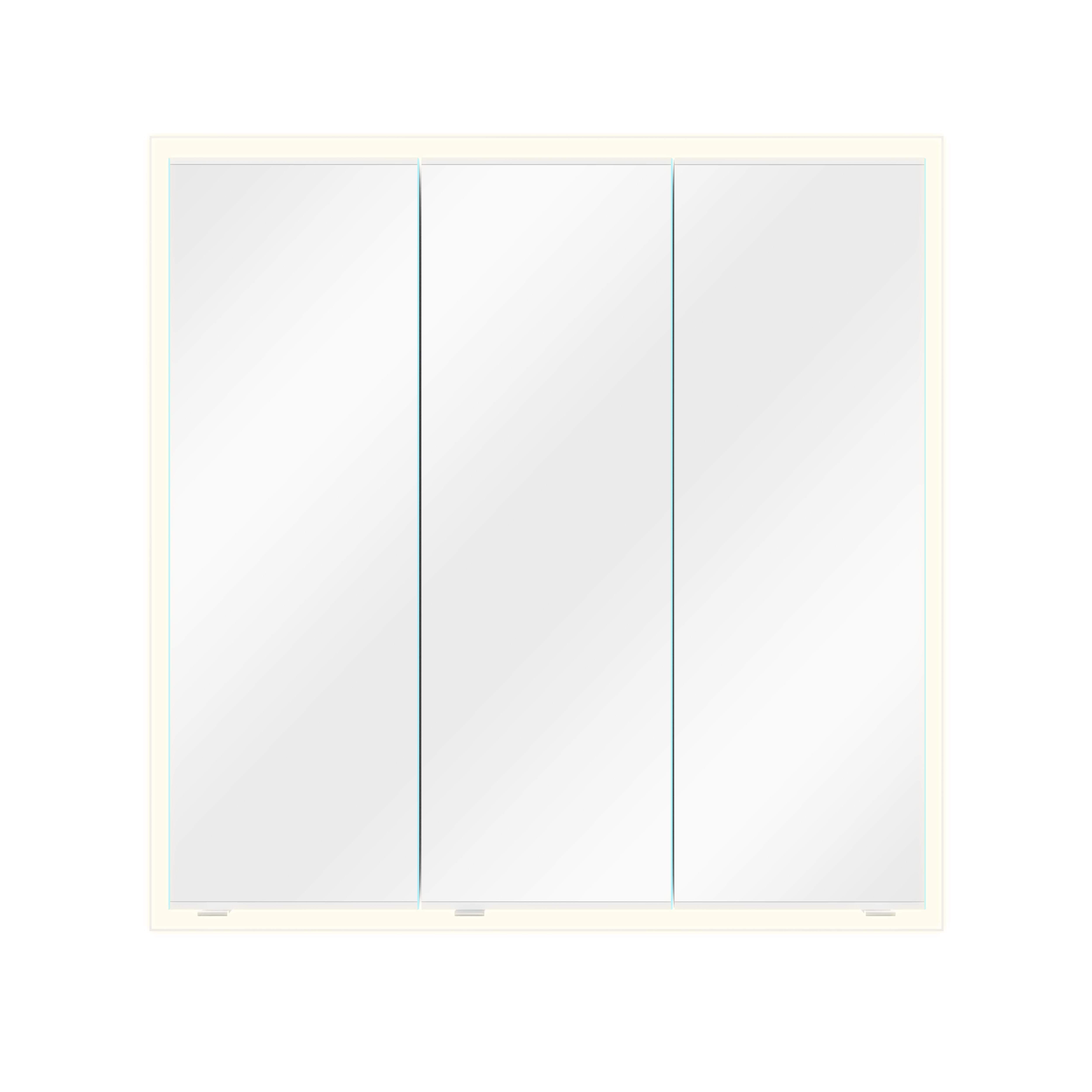 Specchio Contenitore Remix Con Illuminazione Remix SENSEA bianco L 80 x H 80 x P 16.9 cm - 10
