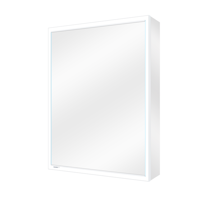 Armoire de toilette lumineuse led 1p H.80 x l.60 x P.16.9 cm chromé Remix