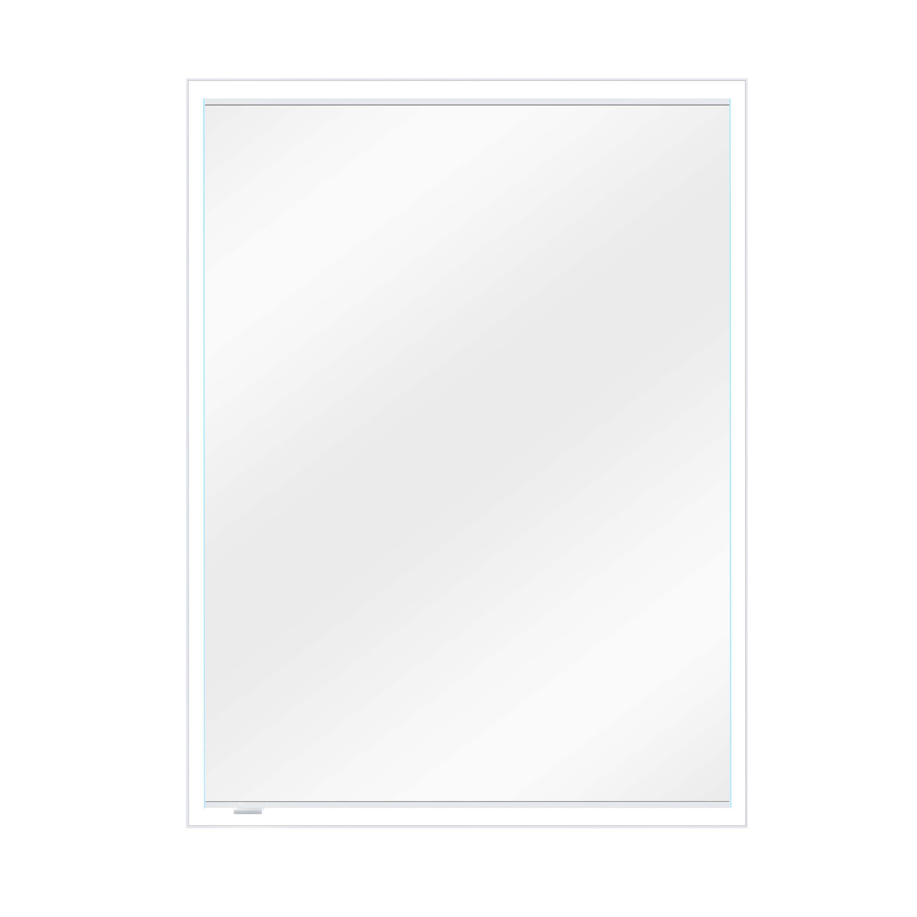 Armoire led 1p de toilette lumineuse l. 60 cm H. 80 cm P. 16.9 cm, chromé Remix - 4