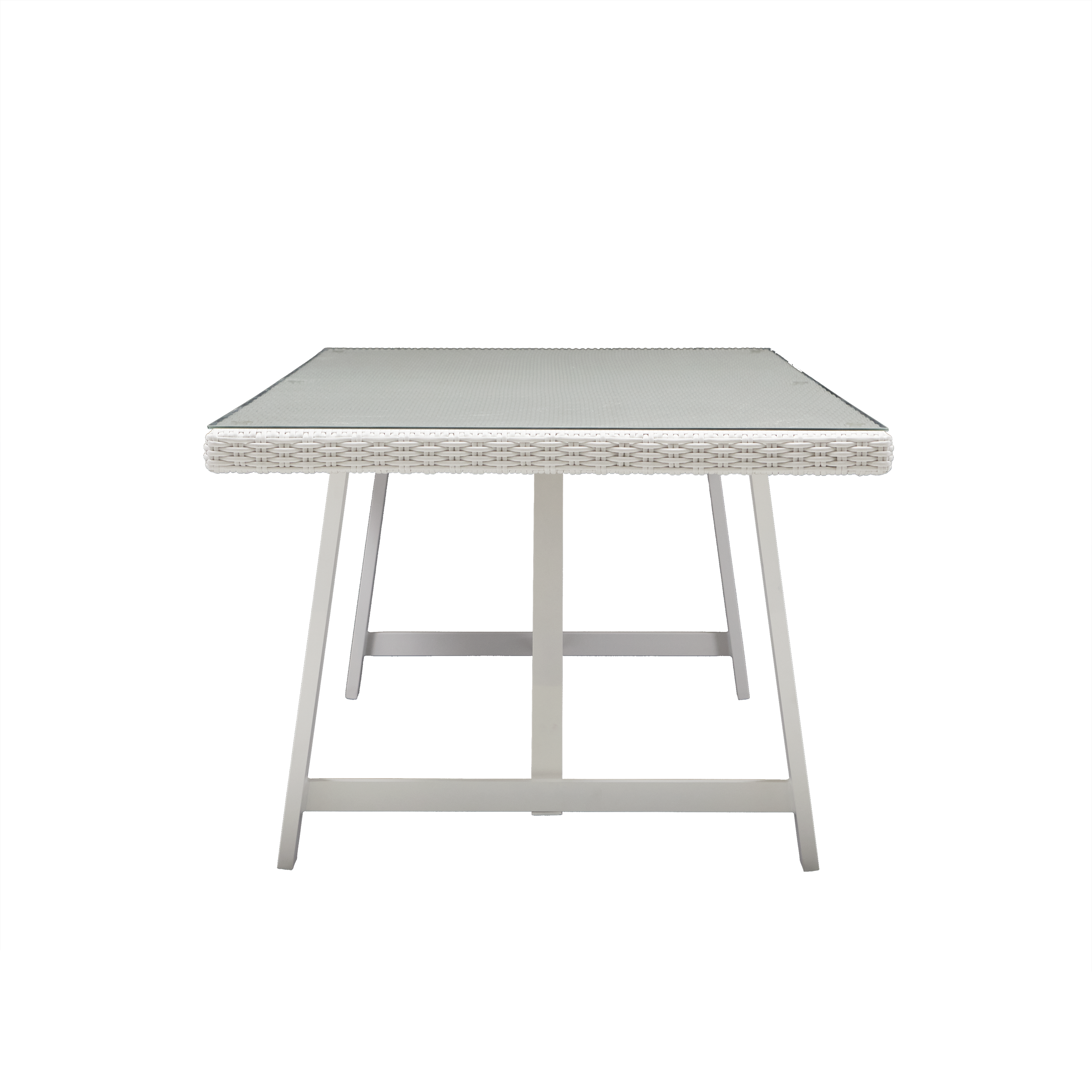 Mesa de refeição com tampo em vidro 102x75 cm Naterial Luma - 9