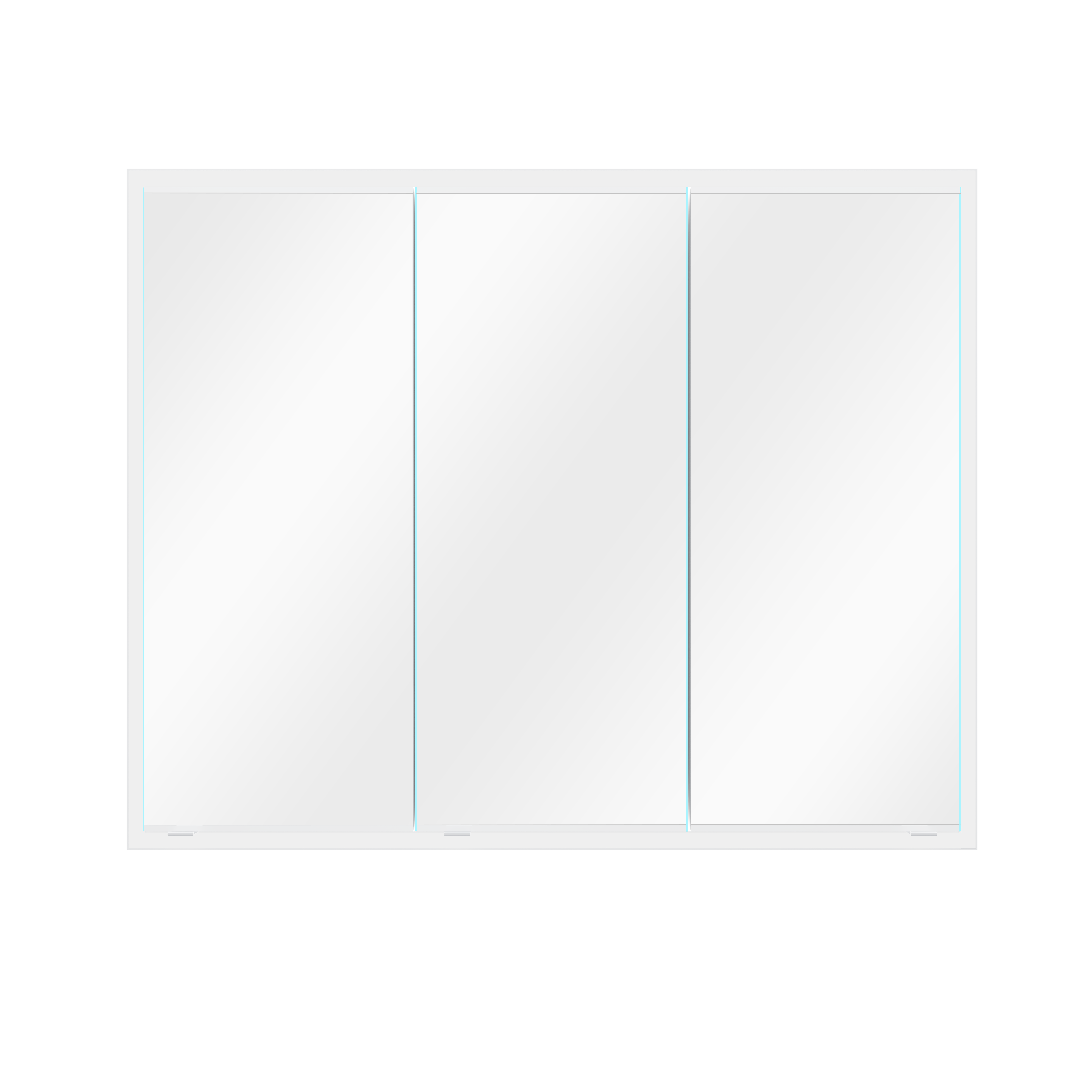 Armoire  l. 100 cm H. 80 cm P. 16.9 cm, blanc Remix, variateur lum et couleur - 8