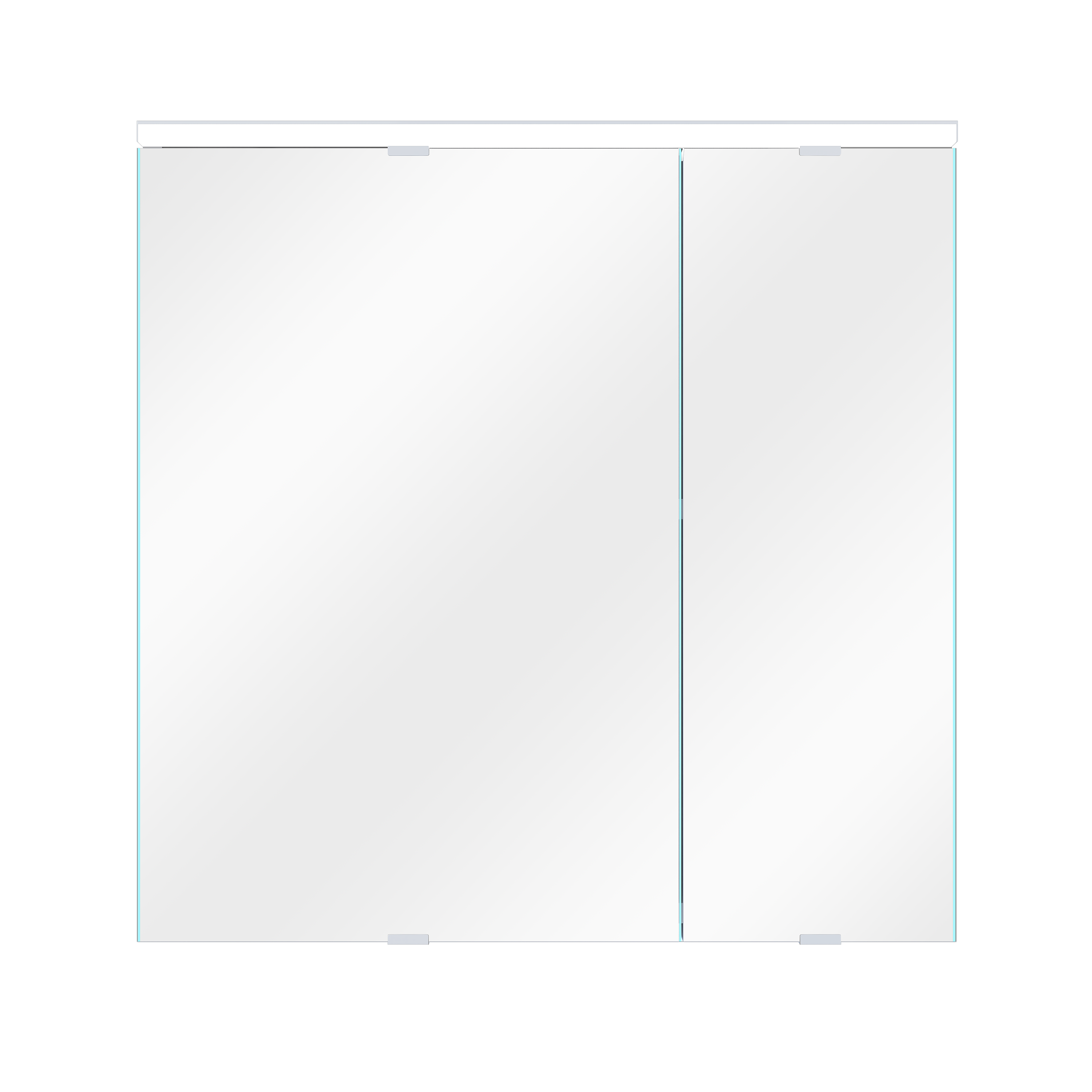 Specchio Contenitore Con Illuminazione Essential SENSEA bianco L 60 x H 60 x P 17 cm - 9