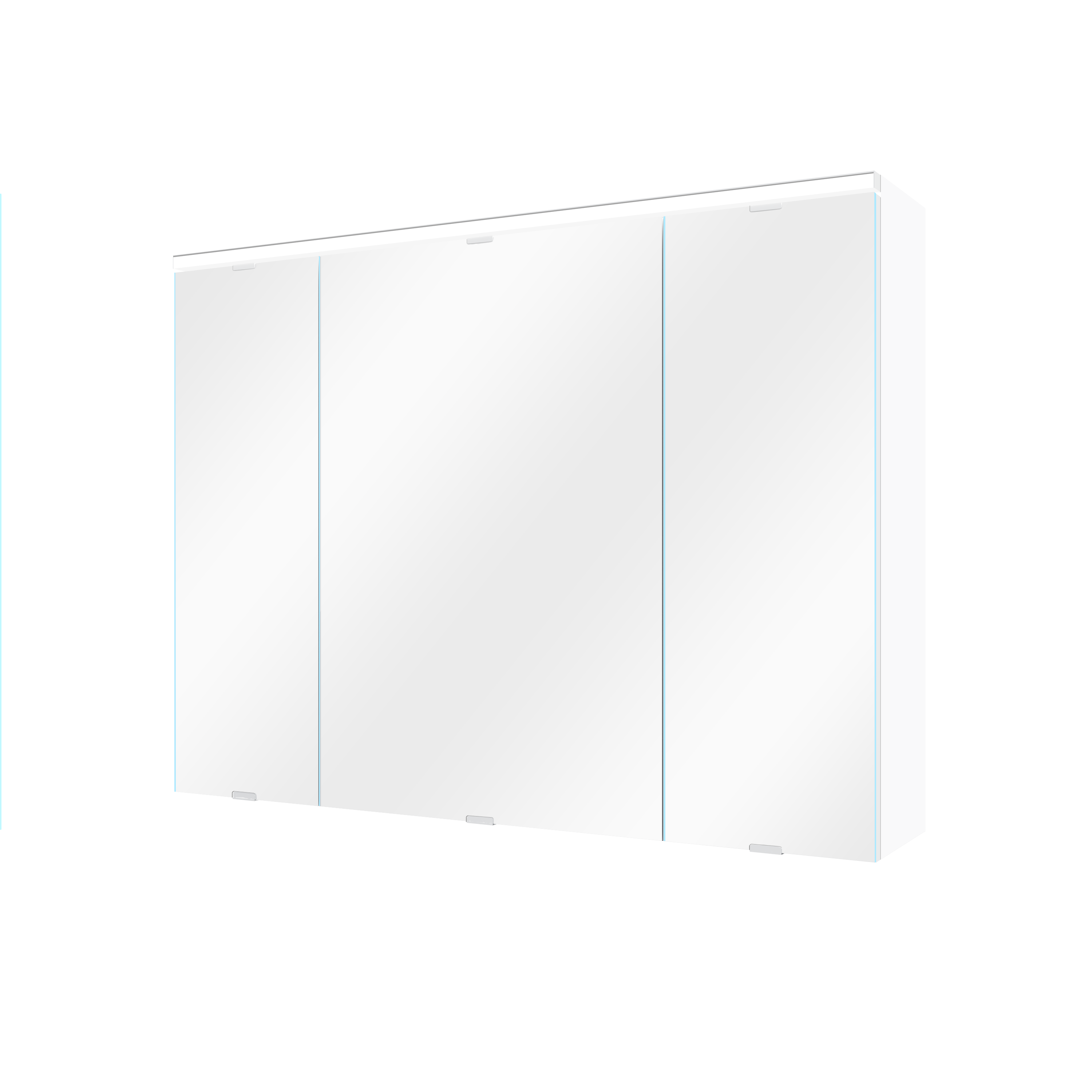 Specchio Contenitore Con Illuminazione Essential SENSEA bianco L 80 x H 60 x P 17 cm - 9