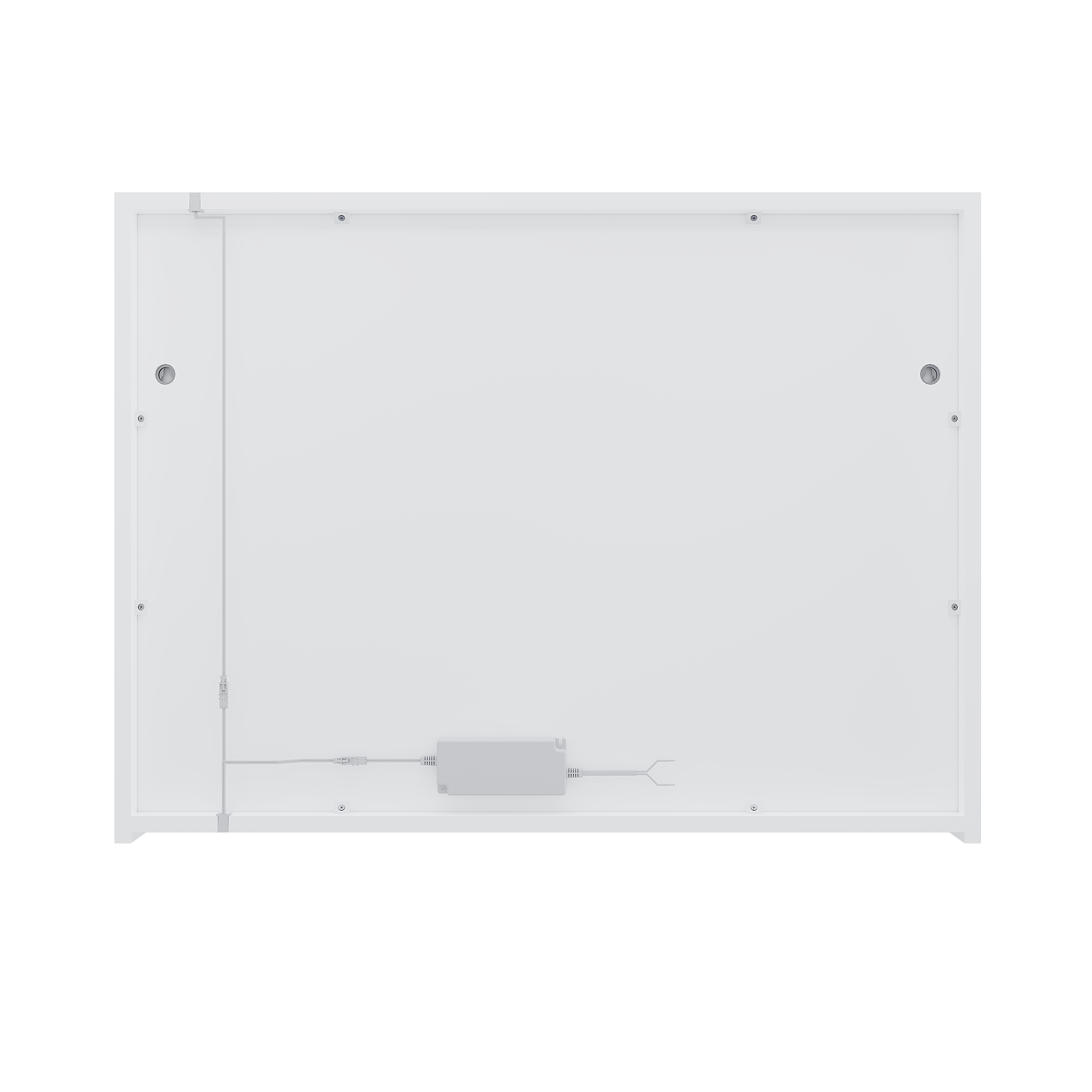 Armoire led 3p de toilette lumineuse l. 80 cm H. 60 cm P. 17 cm, blanc Essential - 6