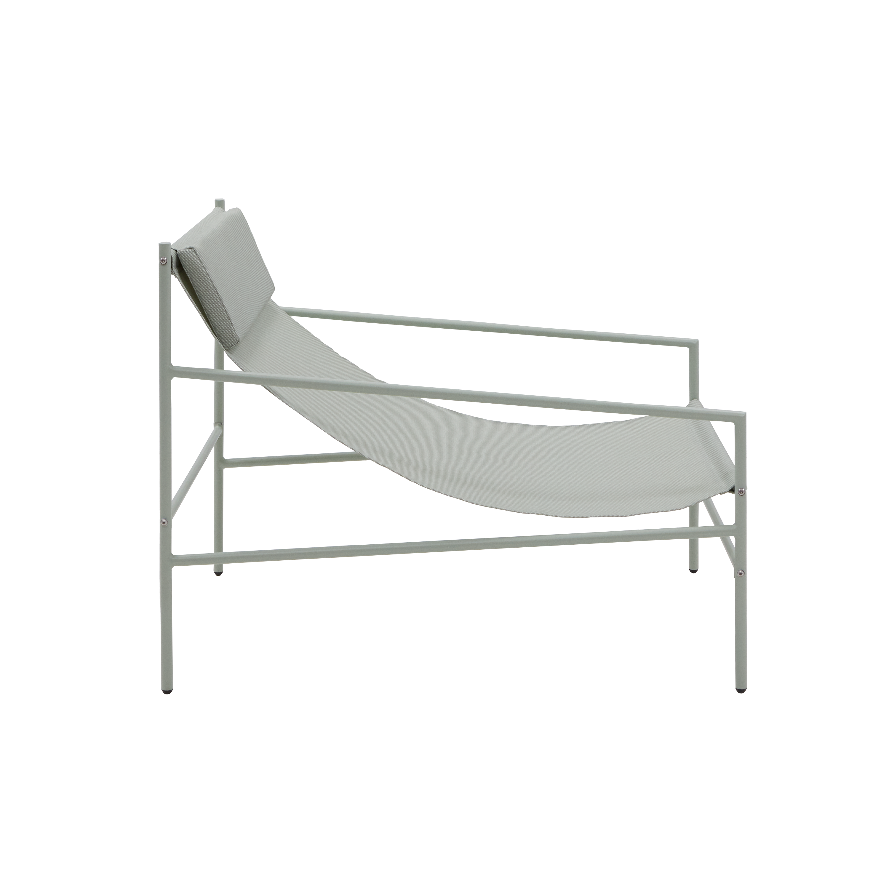 Fauteuil relax en acier et textilène vert Rio NATERIAL - 9