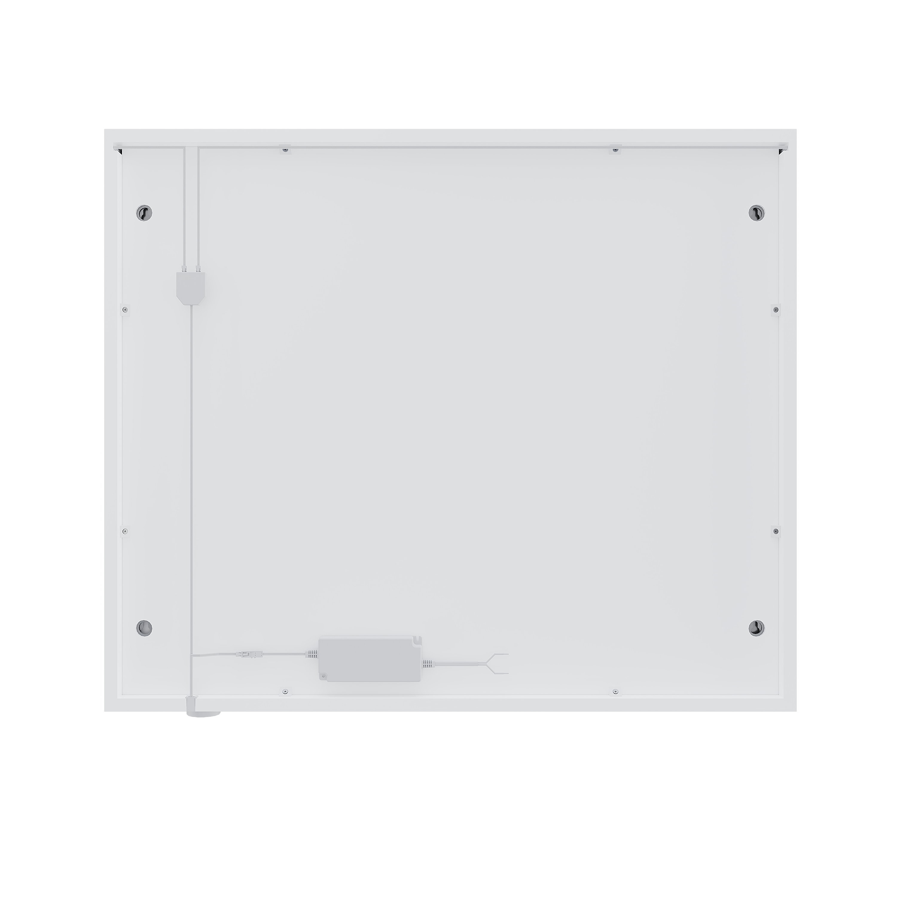 Specchio Contenitore Con Illuminazione Easy SENSEA bianco L 80 x H 70.7 x P 16 cm - 9