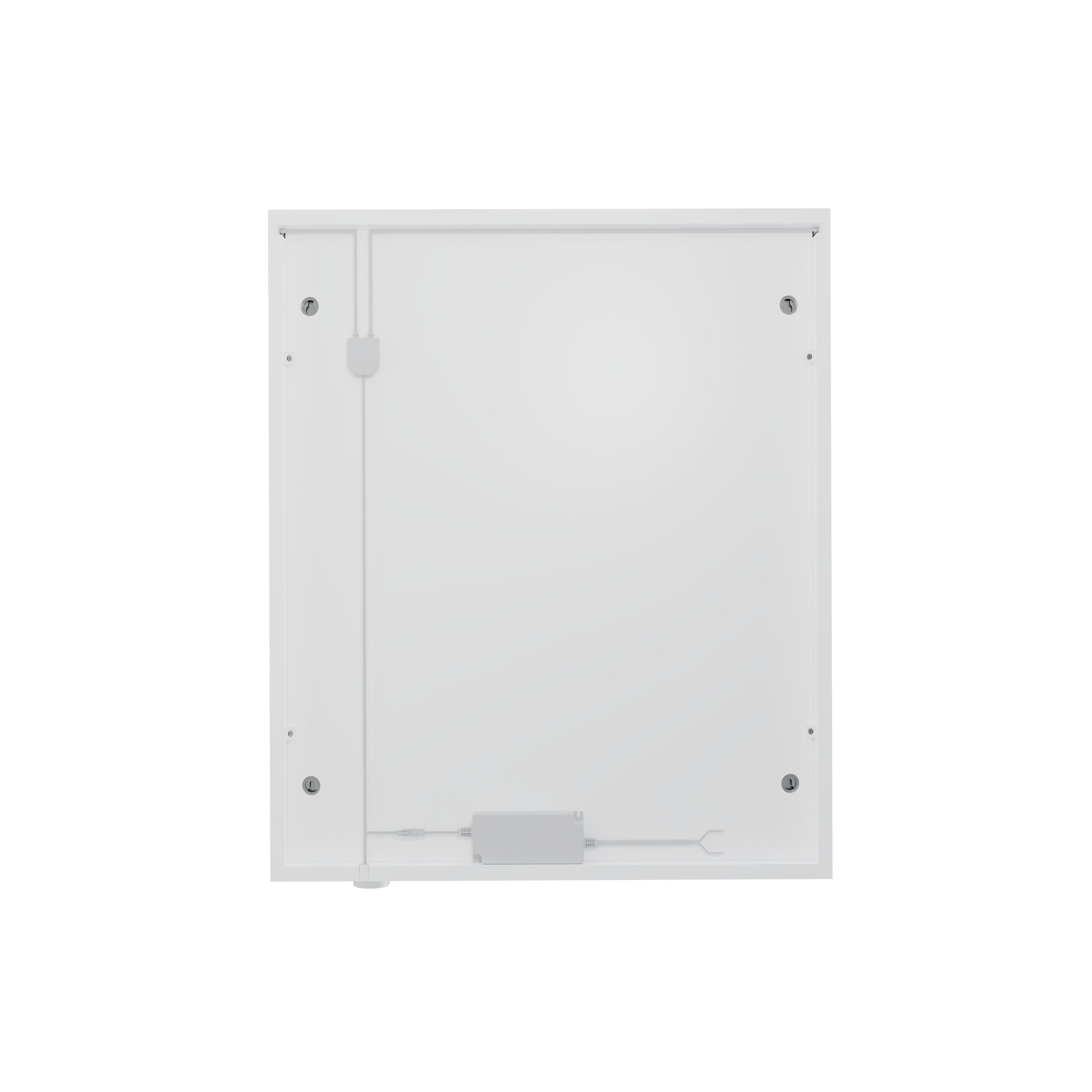 Armoire lumineuse 2p l. 60.2 cm H. 70.7 cm P. 16 cm, blanc mat Easy, variateur - 6