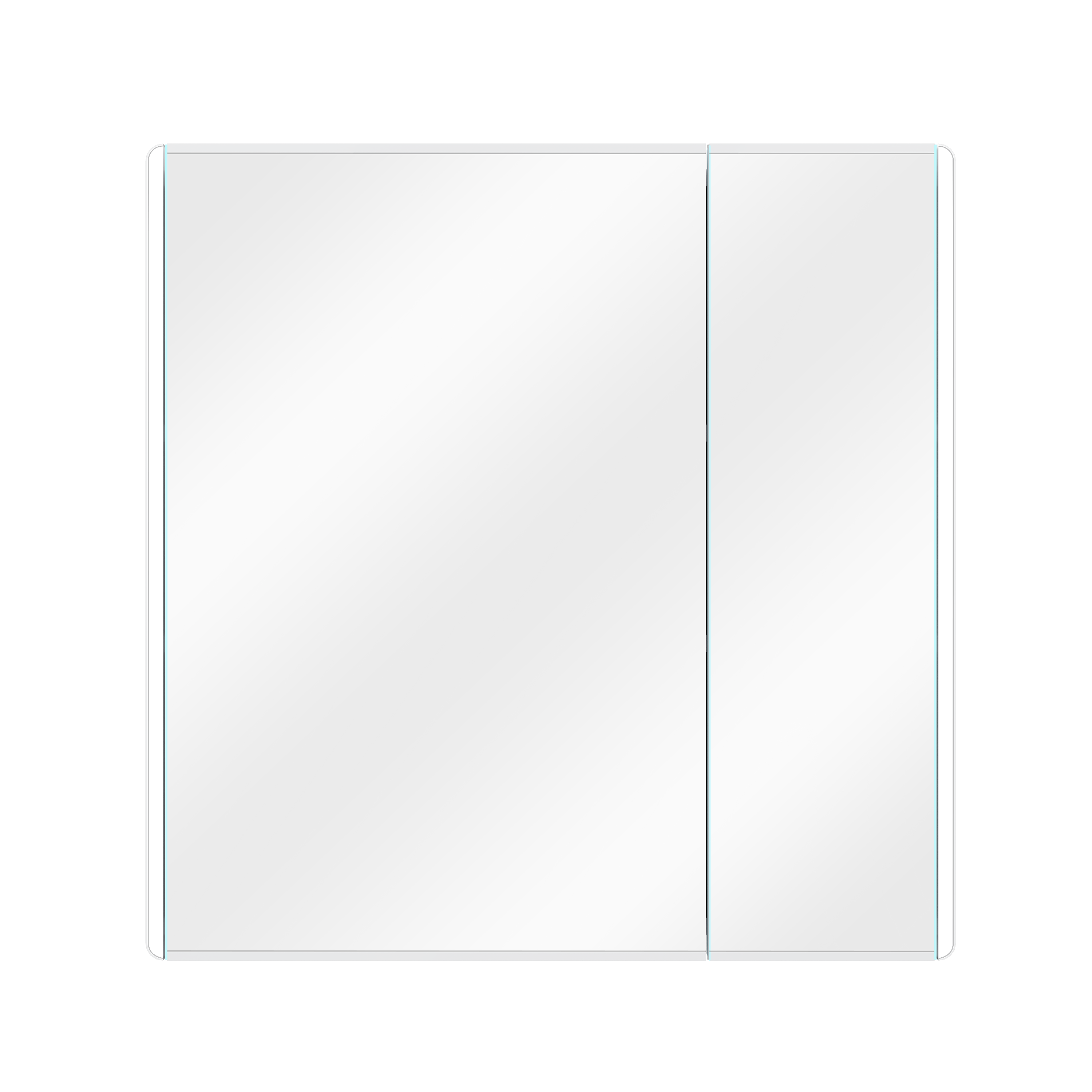 Armoire led de toilette lumineuse l. 70.2 cm l. 46.7 cm H. 70.7 cm P. 16 cm, bla - 10