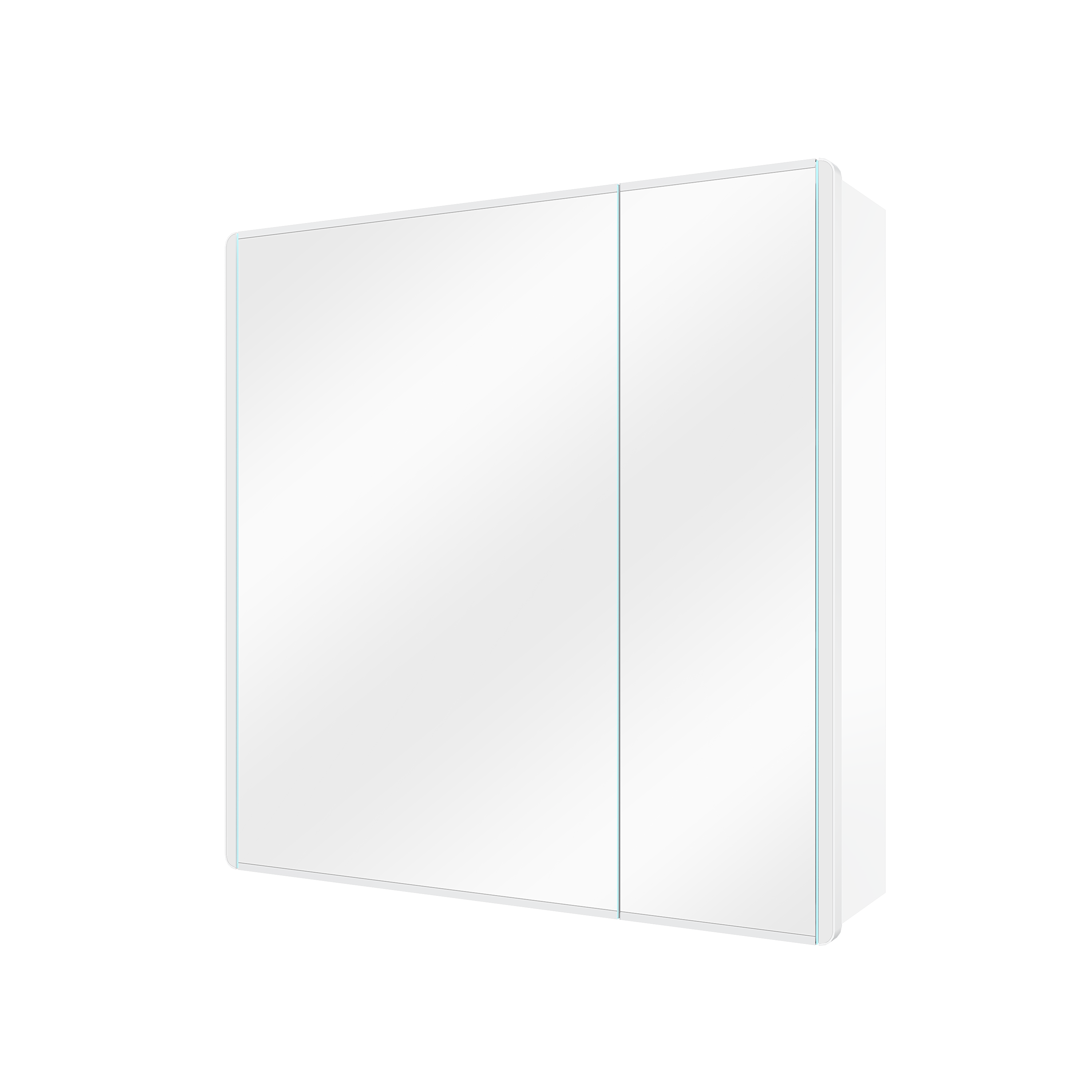 Armoire led de toilette lumineuse l. 70.2 cm l. 46.7 cm H. 70.7 cm P. 16 cm, bla - 5