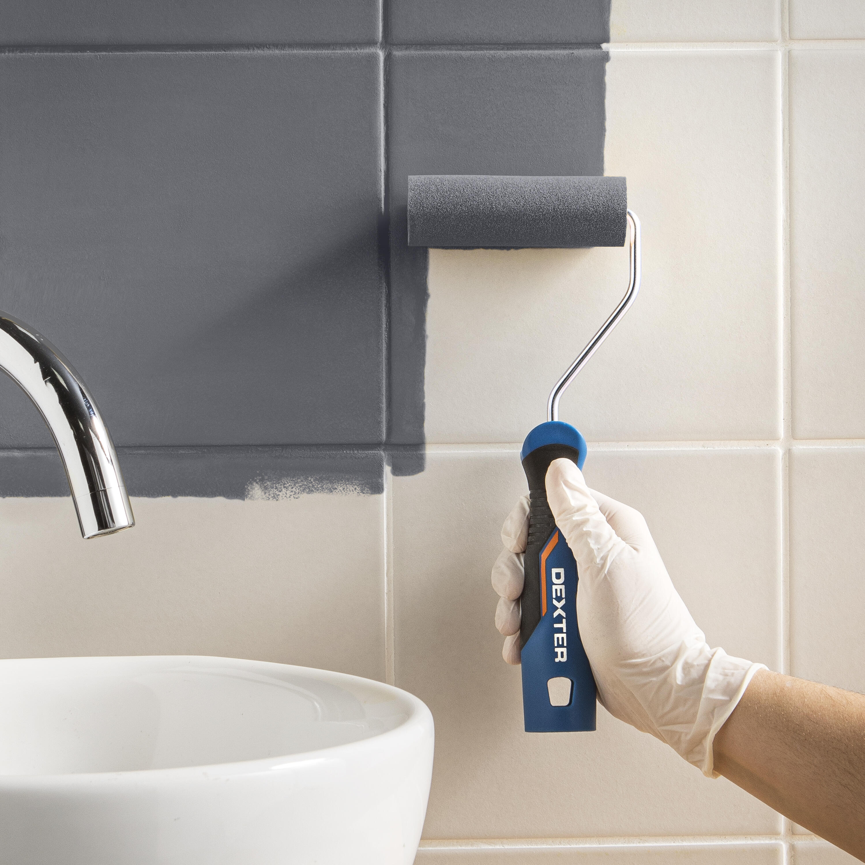 Esmalte de interior multimateriales cocinas y baños LUXENS color granit 2 mate 750ml para azulejos de pared - 7