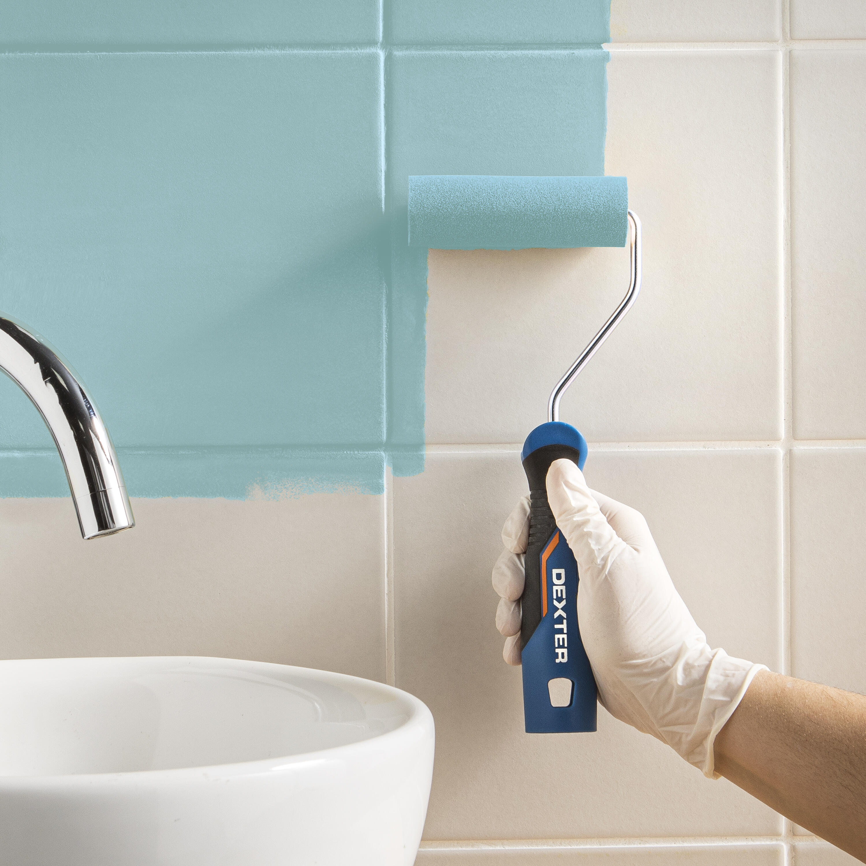 Esmalte de interior multimateriales cocinas y baños LUXENS color celadon 4 satinado 2L para azulejos de pared - 7